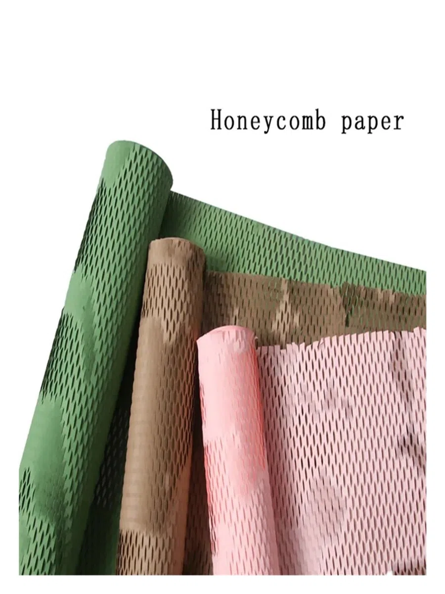 Rollo de papel alveolar Rollo de envoltura acolchada panal 1/3/9 m for mudanzas, envíos, embalajes, regalos, suministros, burbujas(Color 10,W50cm X L9M)