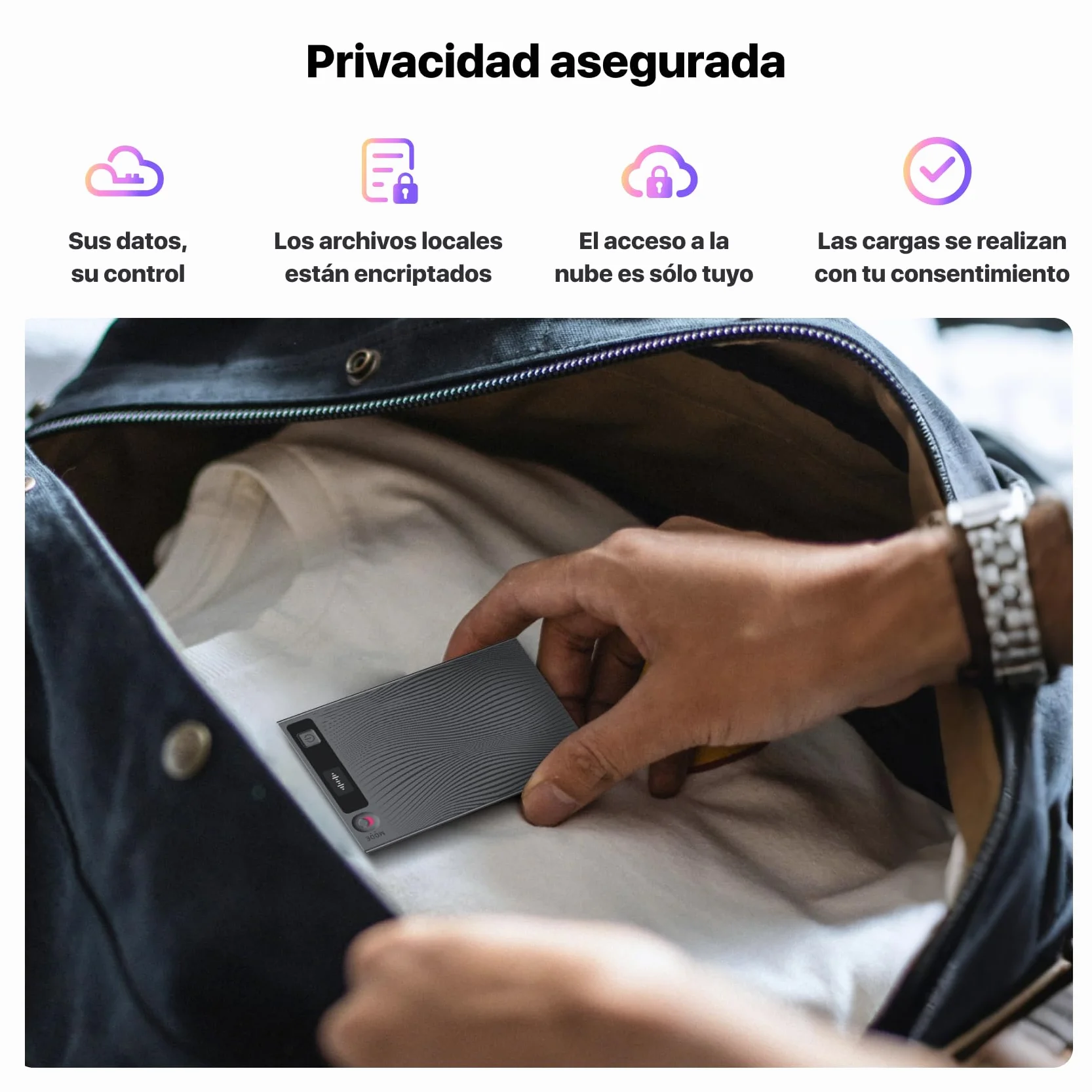 Mobvoi TicNote Grabadora de Voz IA 64GB Digital para Llamadas Clases y Reuniones