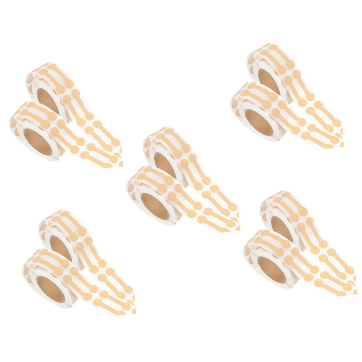 10 Rollos Etiqueta Autoadhesiva Navidad Etiqueta Adhesiva Sellada Para Alimentos Envío Etiquetas De Regalo Pegatinas a Prueba De Manipulaciones Sobres Papel Kraft Joyas Anillo