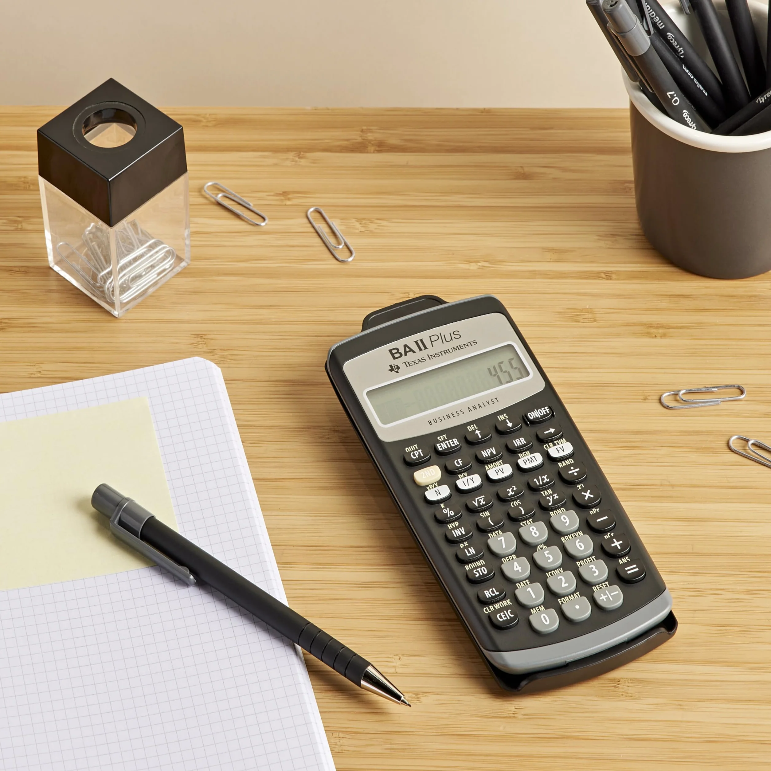 Texas Instruments BAII PLUS - Calculadora financiera, negro