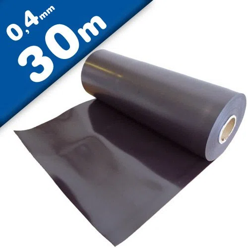 Lámina magnética natural 0,4mm x 0,62m x 30m - Ideal para señalización, tarjetas personals, artículos educativos, juguetes, carteles, calendarios, souvenirs, Para publicidad y promociones.