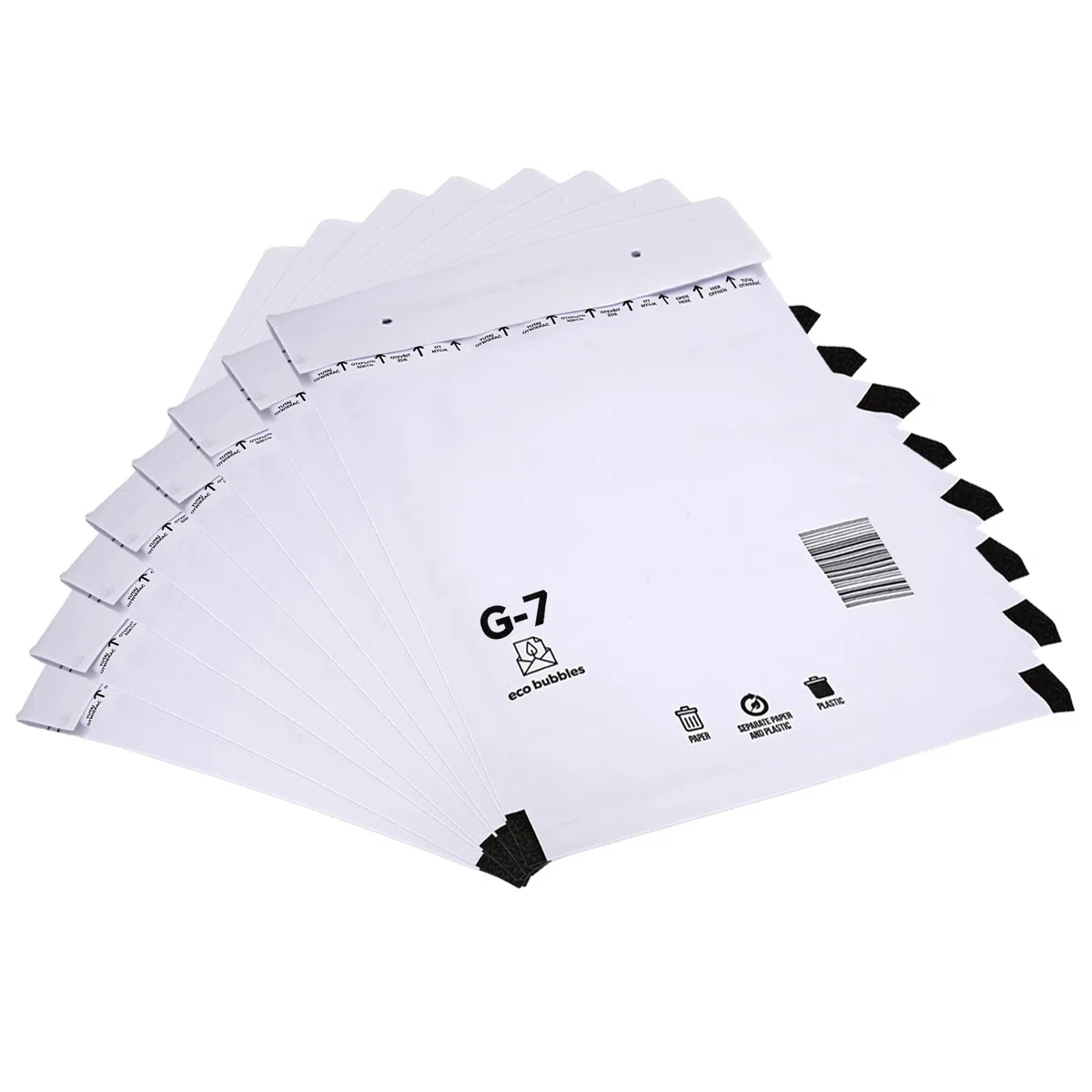 100 sobres acolchados con burbujas DIN A4, autoadhesivos, tamaño G/7 G7, color blanco (250 mm x 350 mm), sobres acolchados