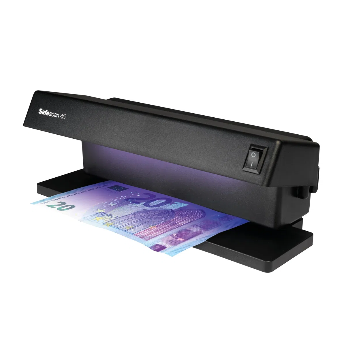 Safescan UV 45 Detector de billetes falsos, verifica billetes, tarjetas de crédito y documentos - Detector UV para nuevos billetes - Detector billetes falsos con luz UV - Detector con luz UV