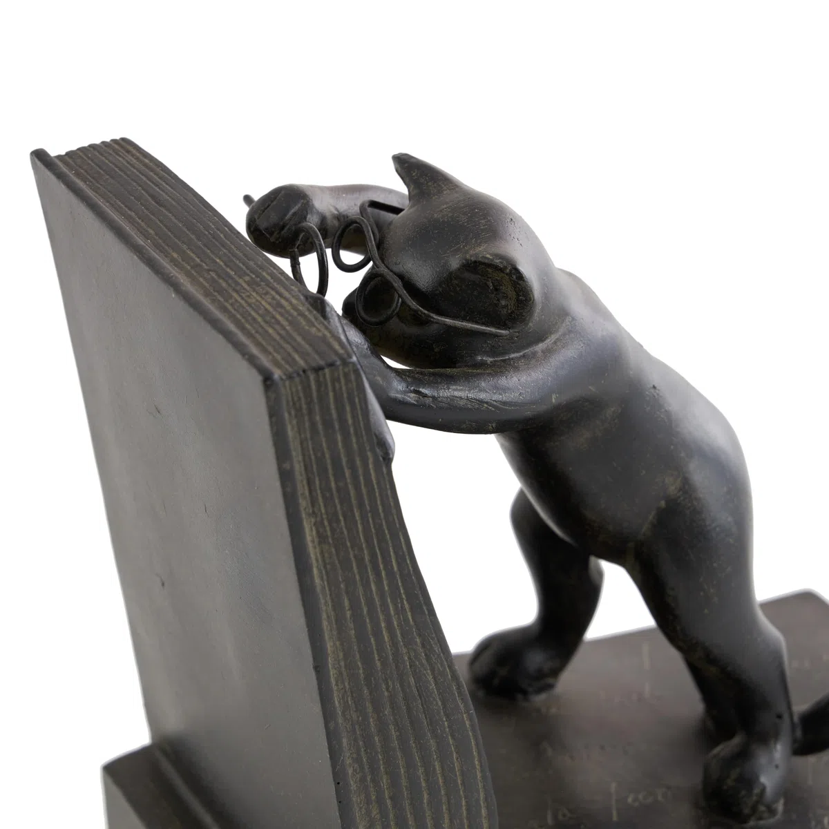 Deco 79 Gato de Polystone sujetalibros Par para Libros Lovers- (44690)