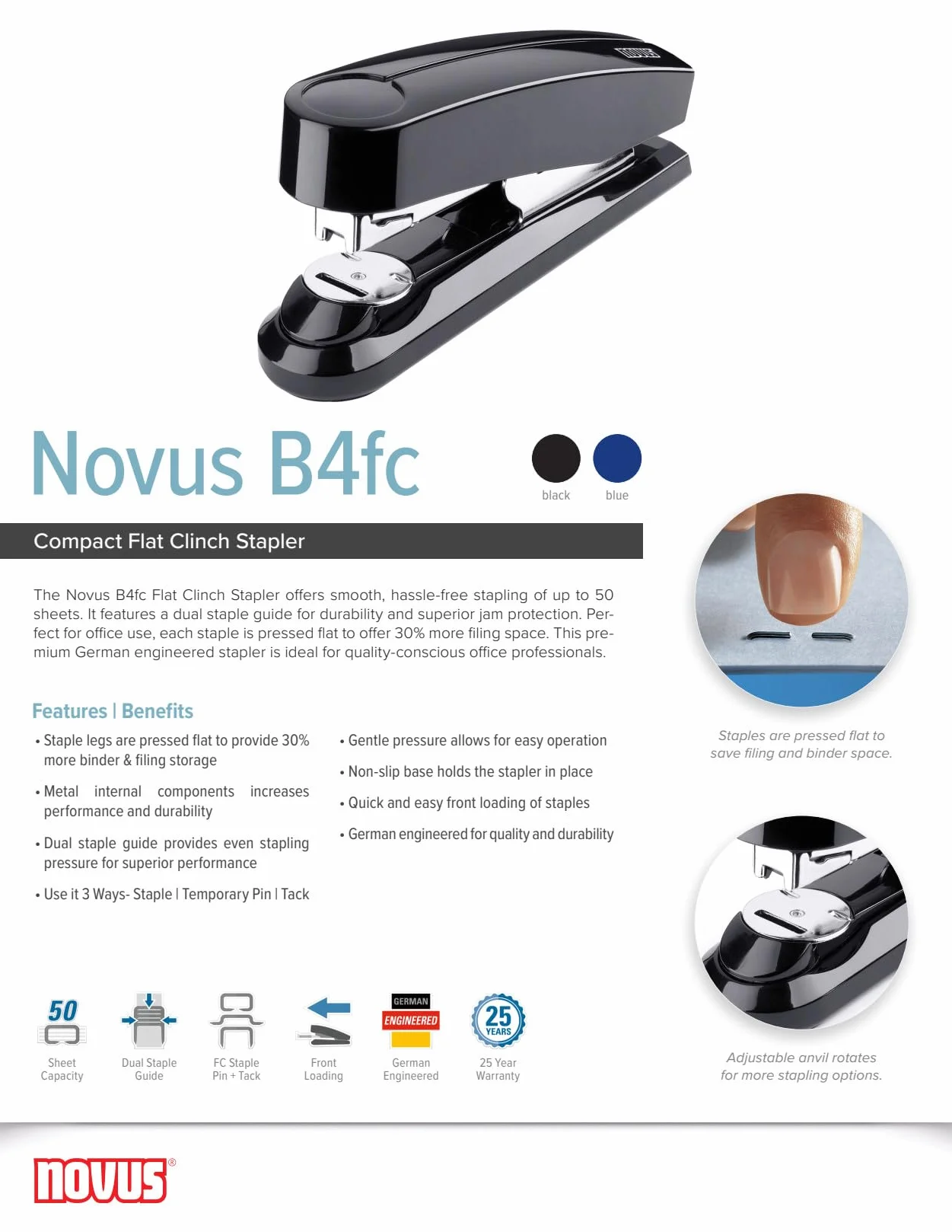 Novus B4 Flatclinch - Grapadora