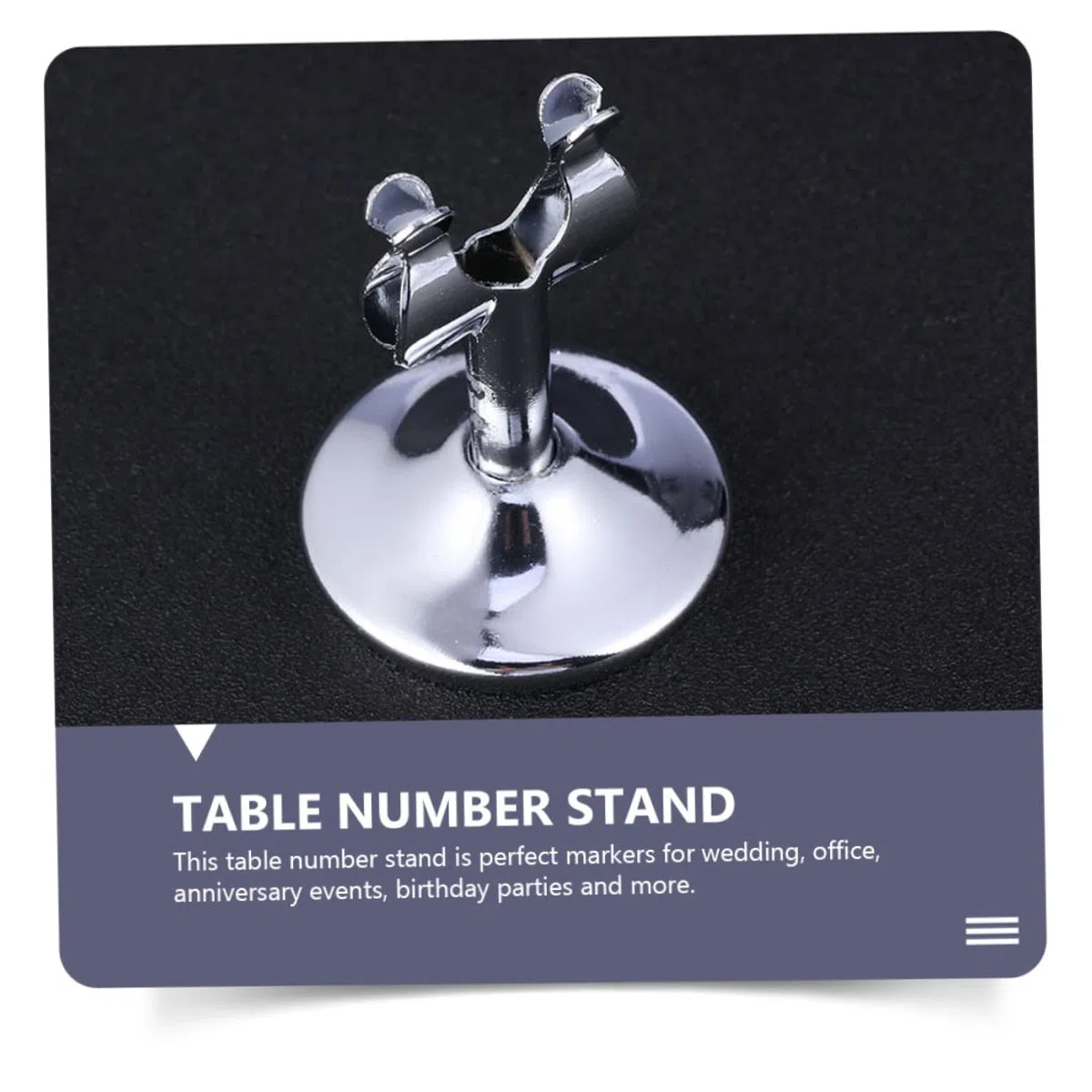 MAGICLULU 10piezas Portanúmeros De Mesa y Tarjeteros Inoxidable Elegante Resistente Multifunción Para Eventos