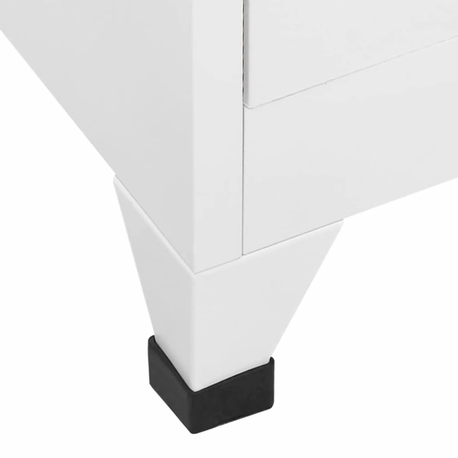 SECOLI Taquilla con cerradura 4 compartimentos 38x45x180 cm acero