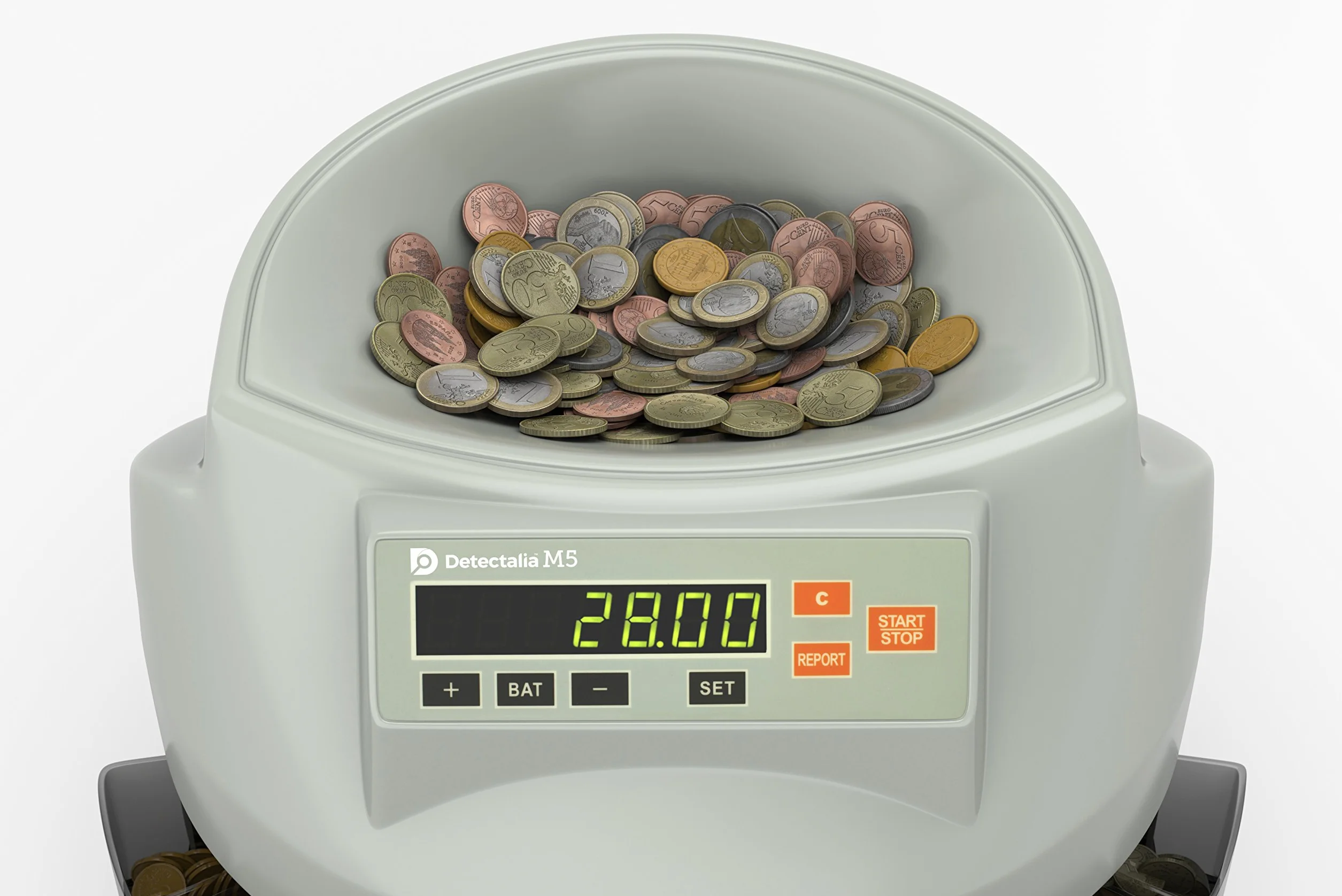 Detectalia M5 Contadora de monedas clasificadora euros por denominación