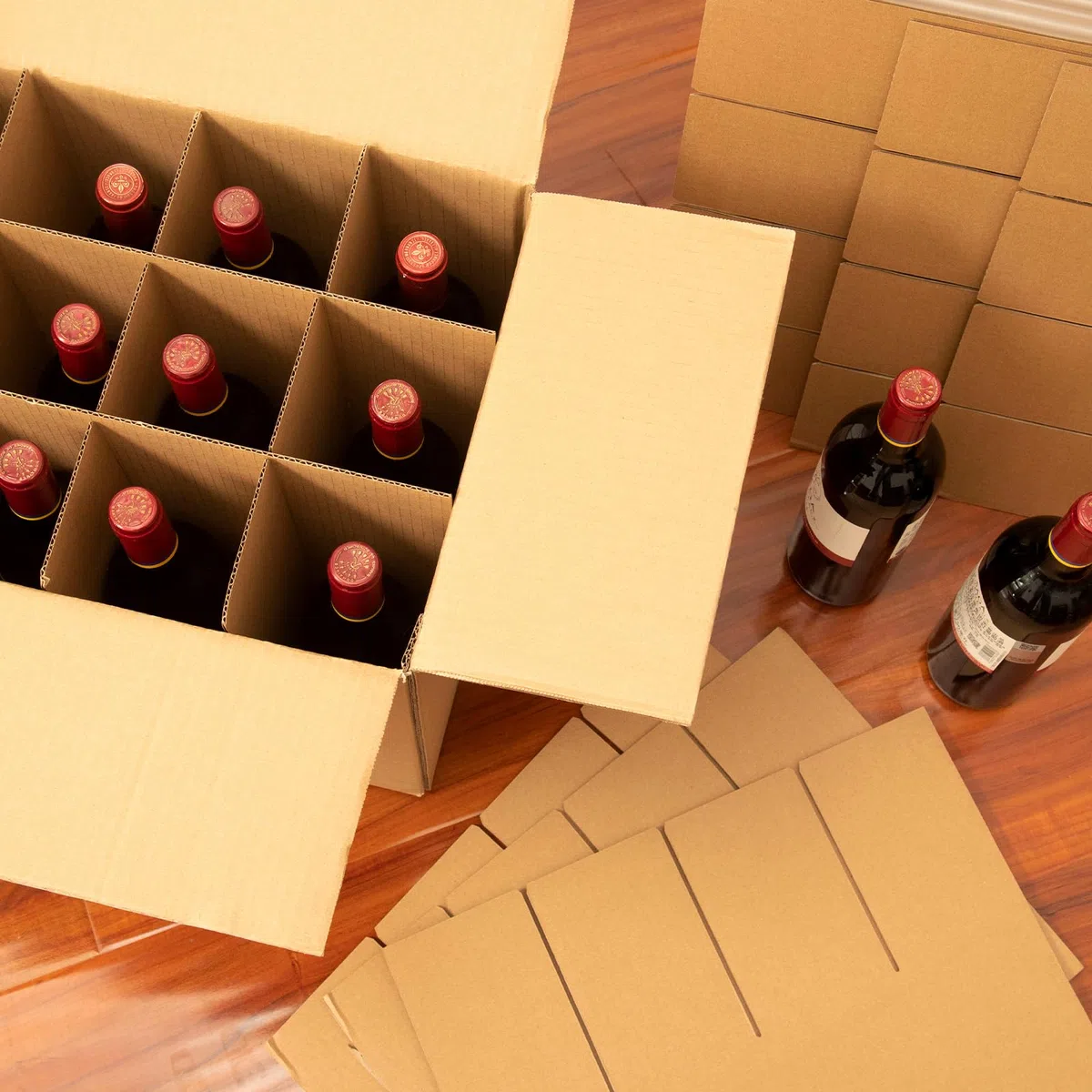 3 juegos de separadores de vidrio para cajas de mudanza, kit de cajas de embalaje para mover platos, cajas de vino para mudanzas, suministros de embalaje para mudanzas, cabe en caja de 16 x 12 x 12
