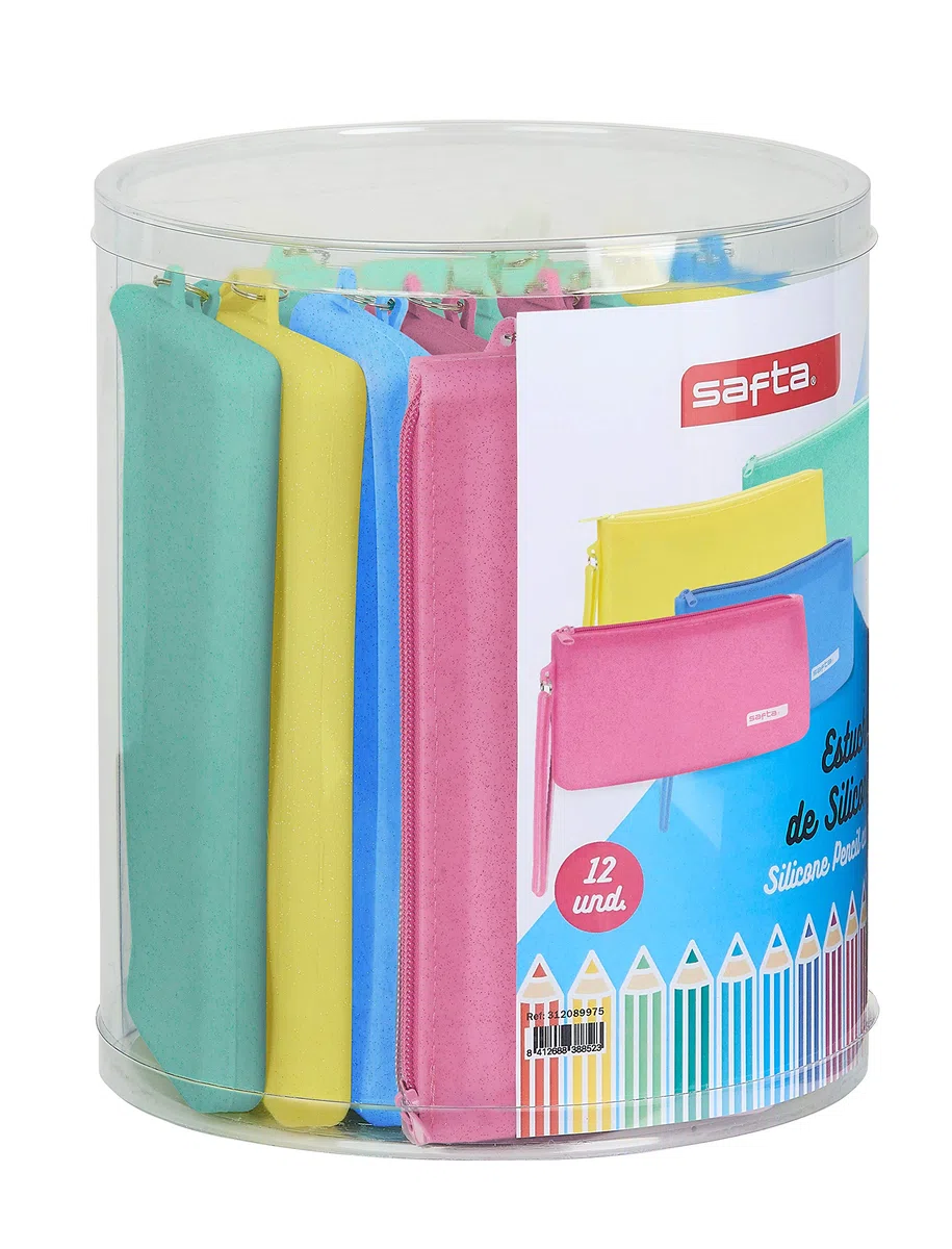 Set 12 Portatodo Planos Silicona Surtido Safta, 195x230mm