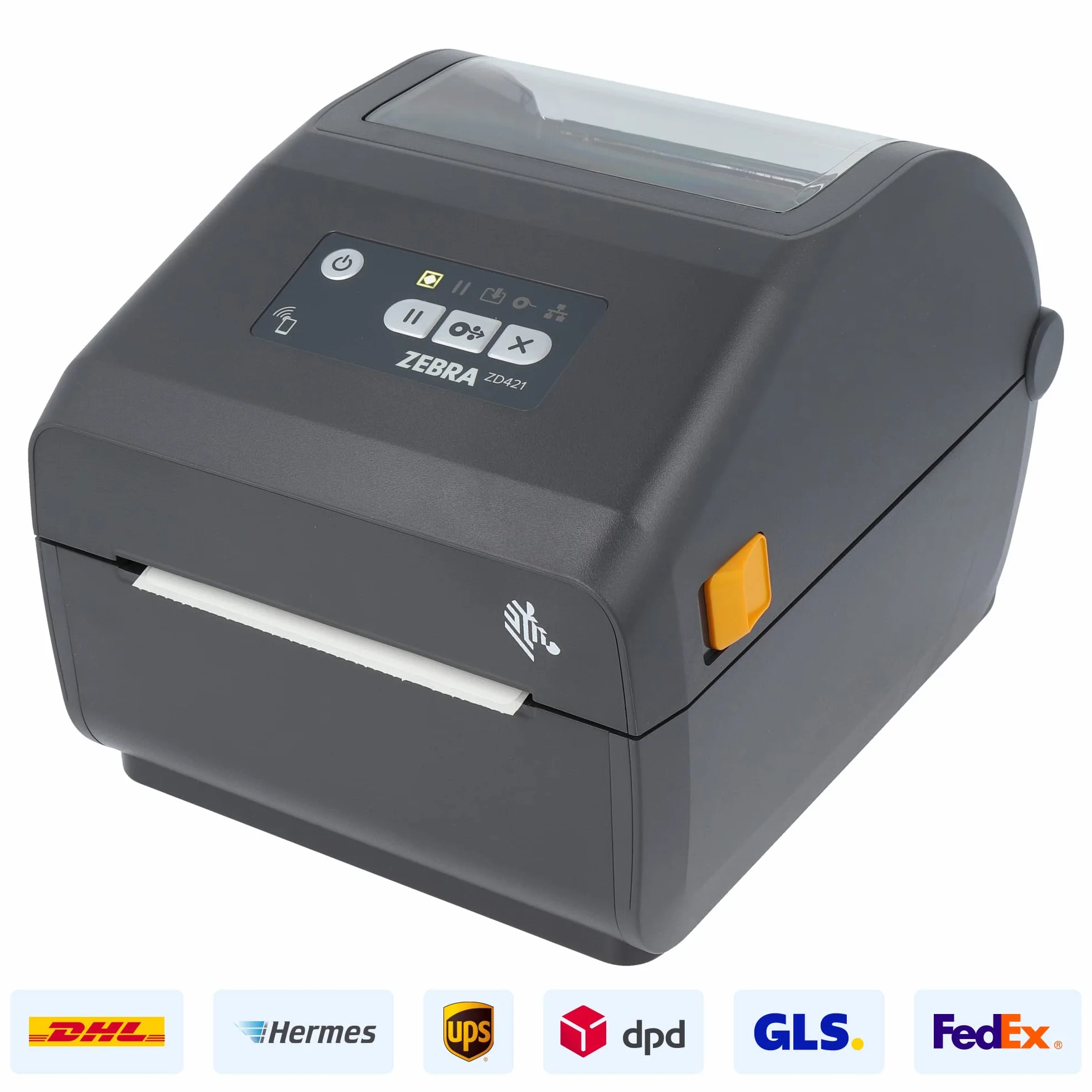 Zebra ZD421d - Impresora con Borde arrancable (203 PPP, térmica, 104 mm de Ancho de impresión, BTLE, USB, interfaces de Host USB ZD4A042-D0EM00EZ), Gris (Oscuro)