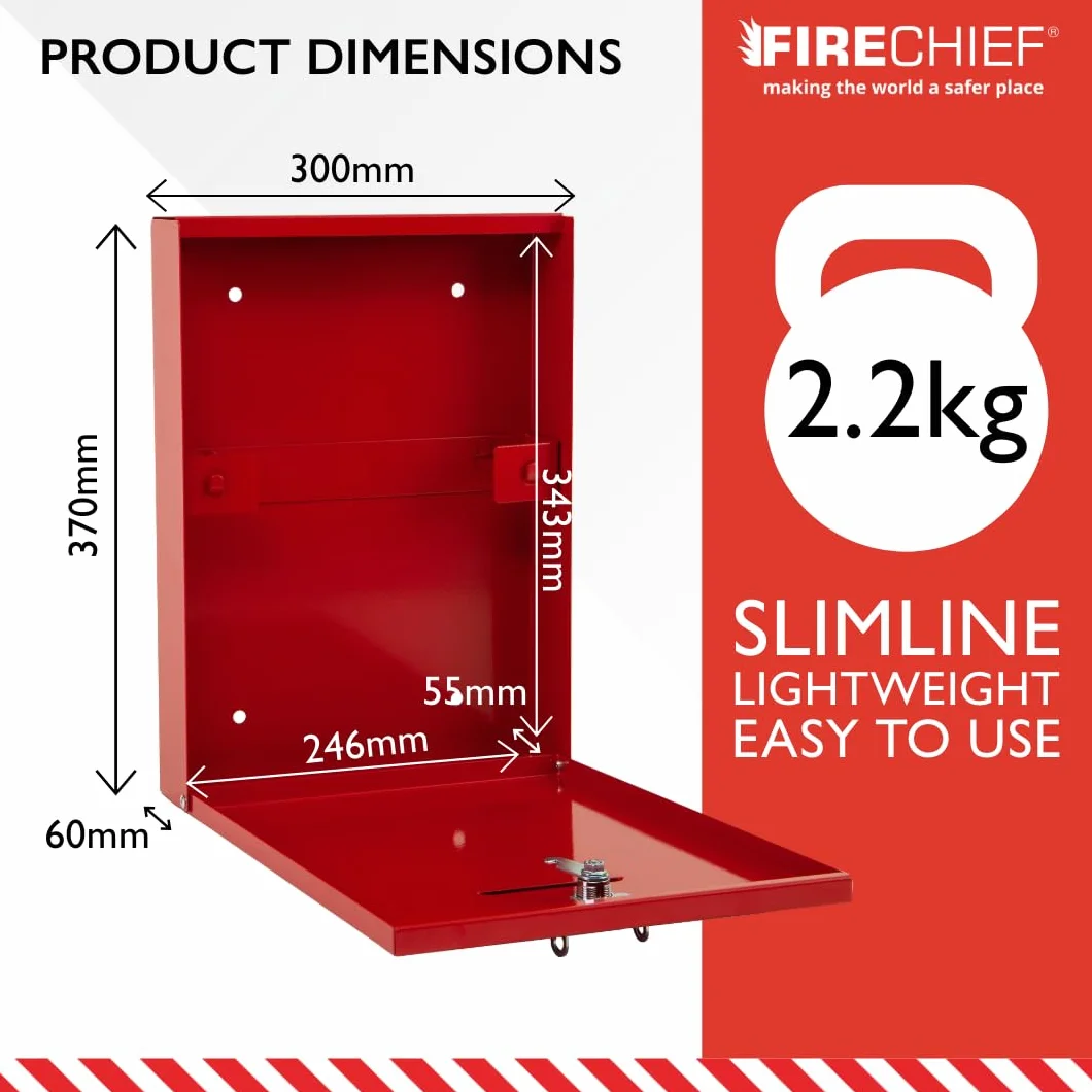 Firechief DHS2 - Soporte para documentos con cierre, color rojo