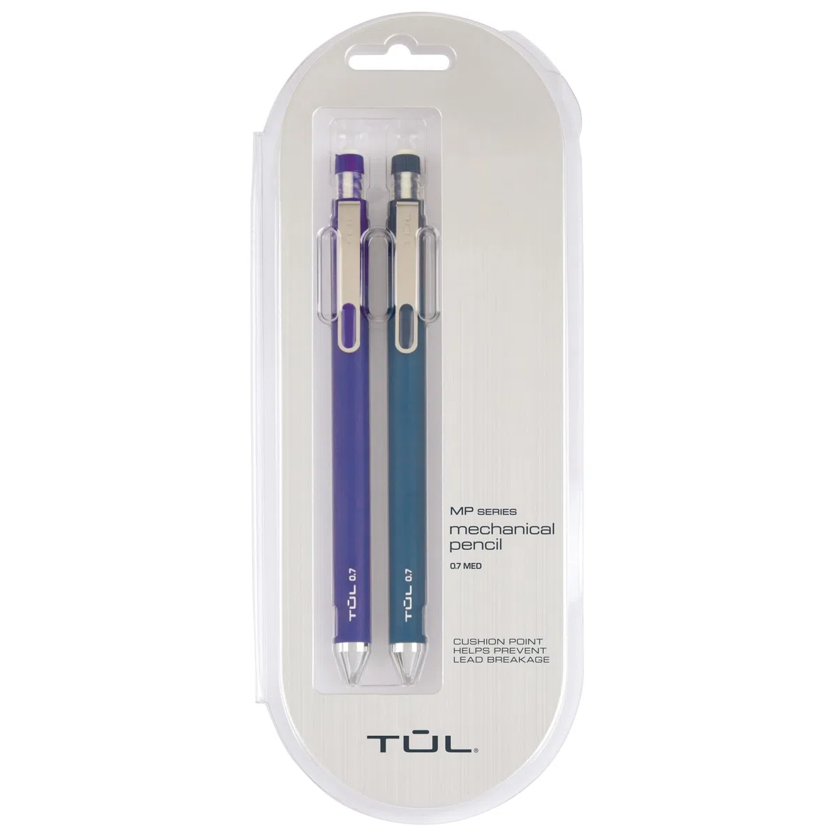 TUL® Portaminas, 0,7 mm, azul marino/azul real, paquete de 2