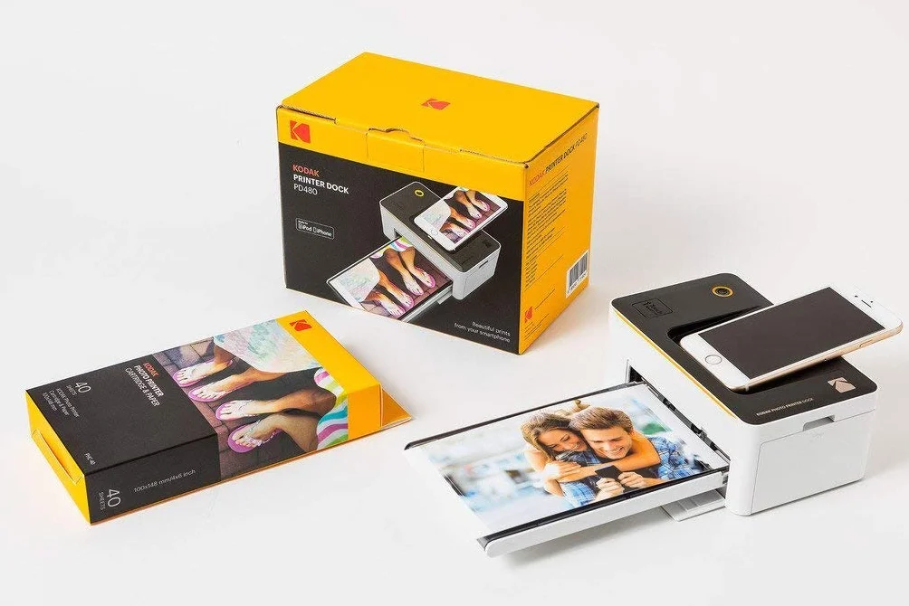 Kodak Dock Wi-Fi Recarga Cartucho de Impresora fotográfica PHc y Papel fotográfico - Paquete de 40