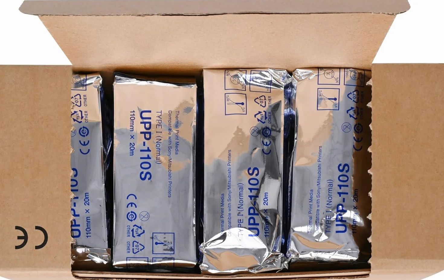 Papel de ultrasonido UPP-110S Película de ultrasonido/medios 10 rollos, película de impresión térmica tipo I