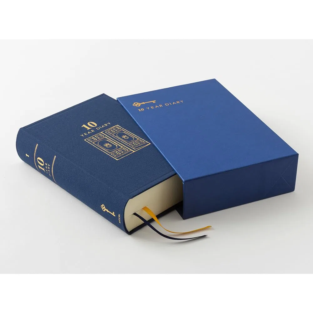 Design Phil green diary 10 years continuous use door navy blue 12397006