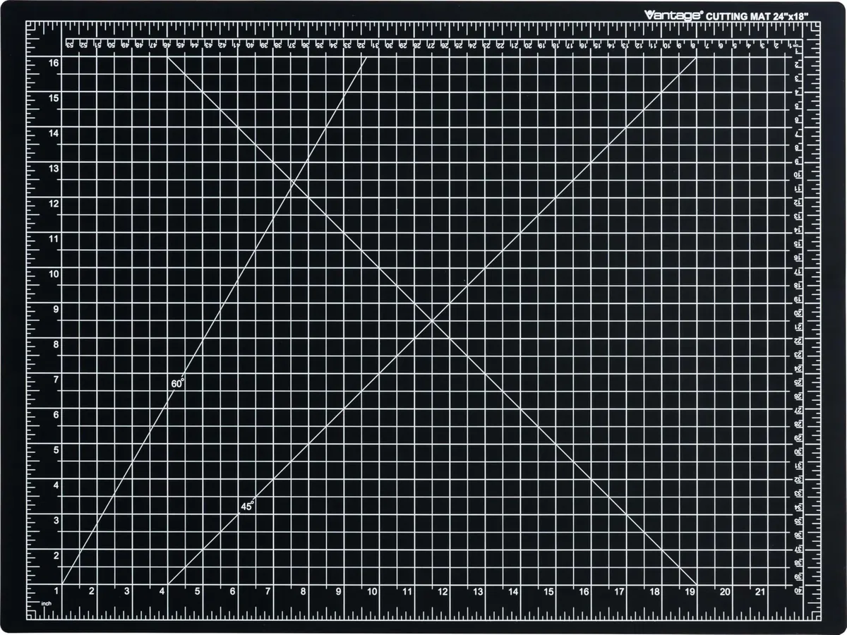 Dahle Alfombrilla de corte autorreparable 45,7 x 61 cm PVC 12,7 mm 5 capas negra