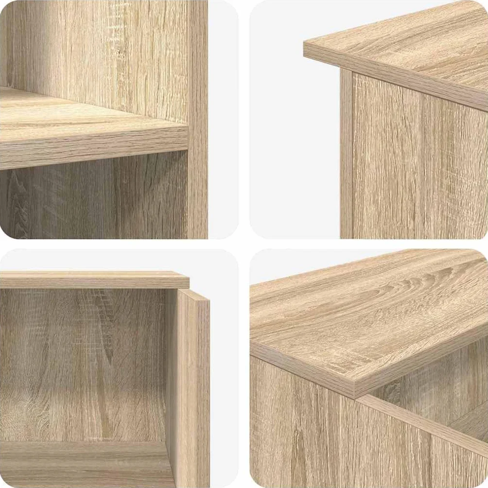vidaXL Mostrador recepción Roble Sonoma 100x50x103,5 cm Madera ingeniería