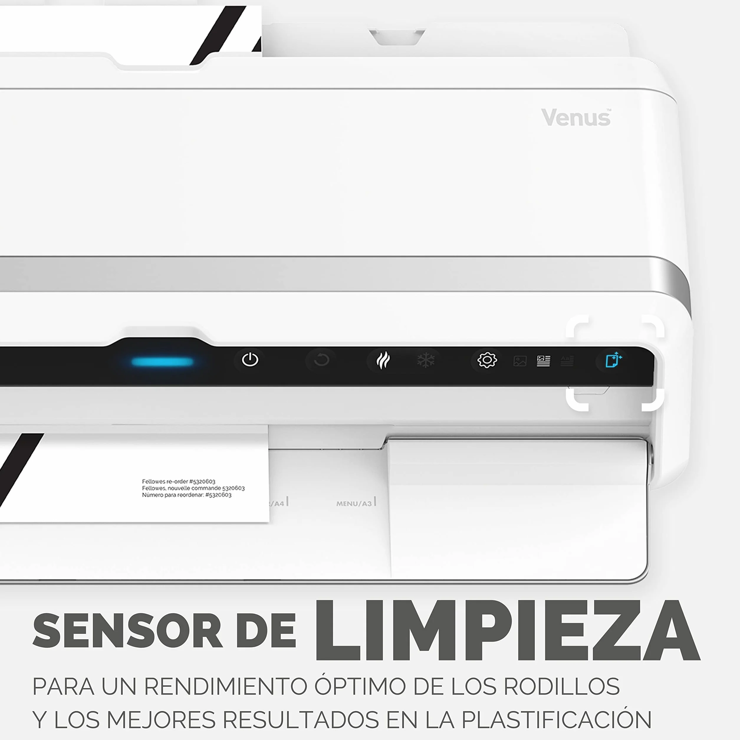 Fellowes LX Venus A3 Plastificadora documentos 250 micras uso intensivo blanco