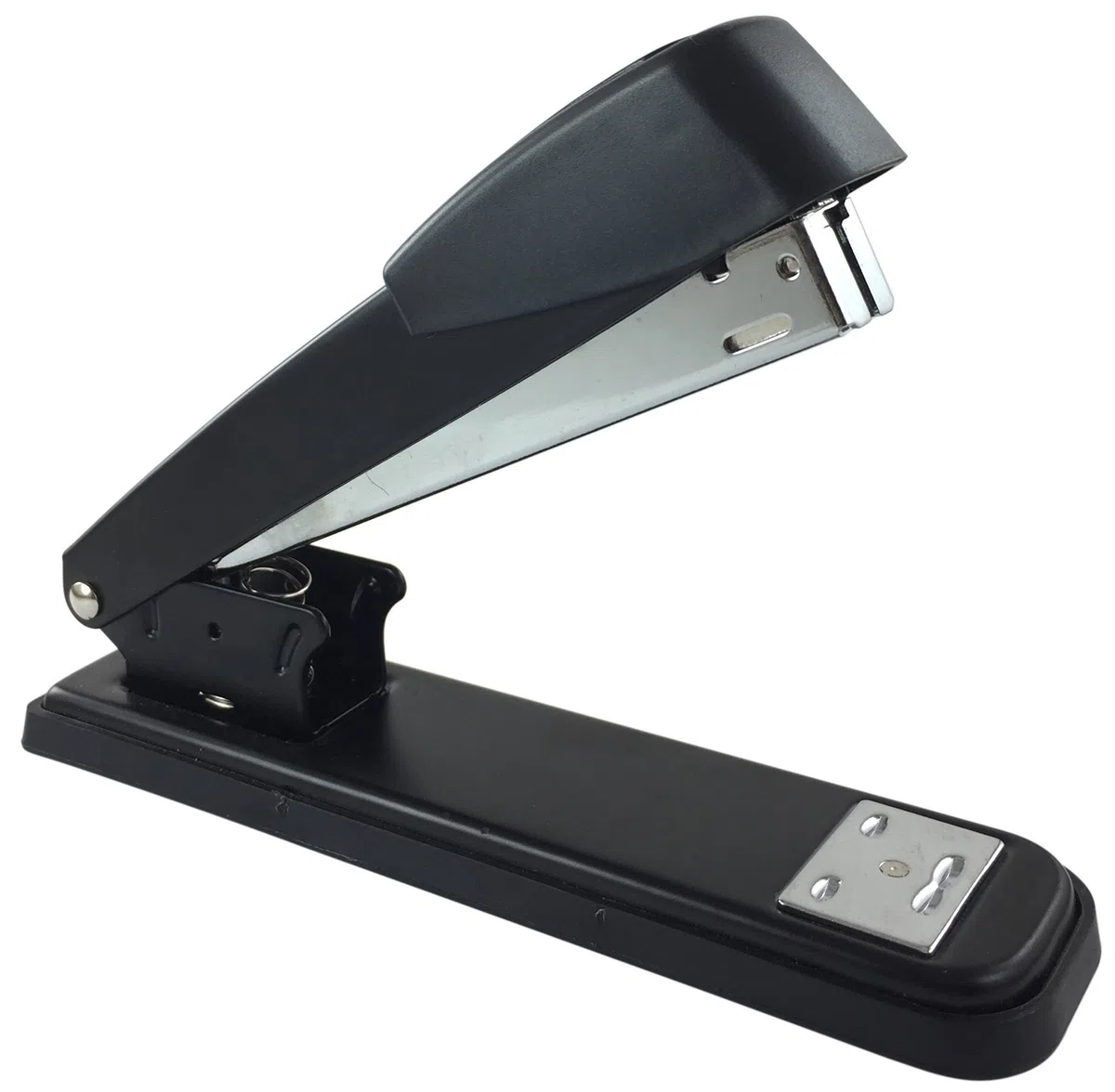 Clipco Grapadora con 6000 grapas, tamaño completo de escritorio, color negro (paquete de 3)