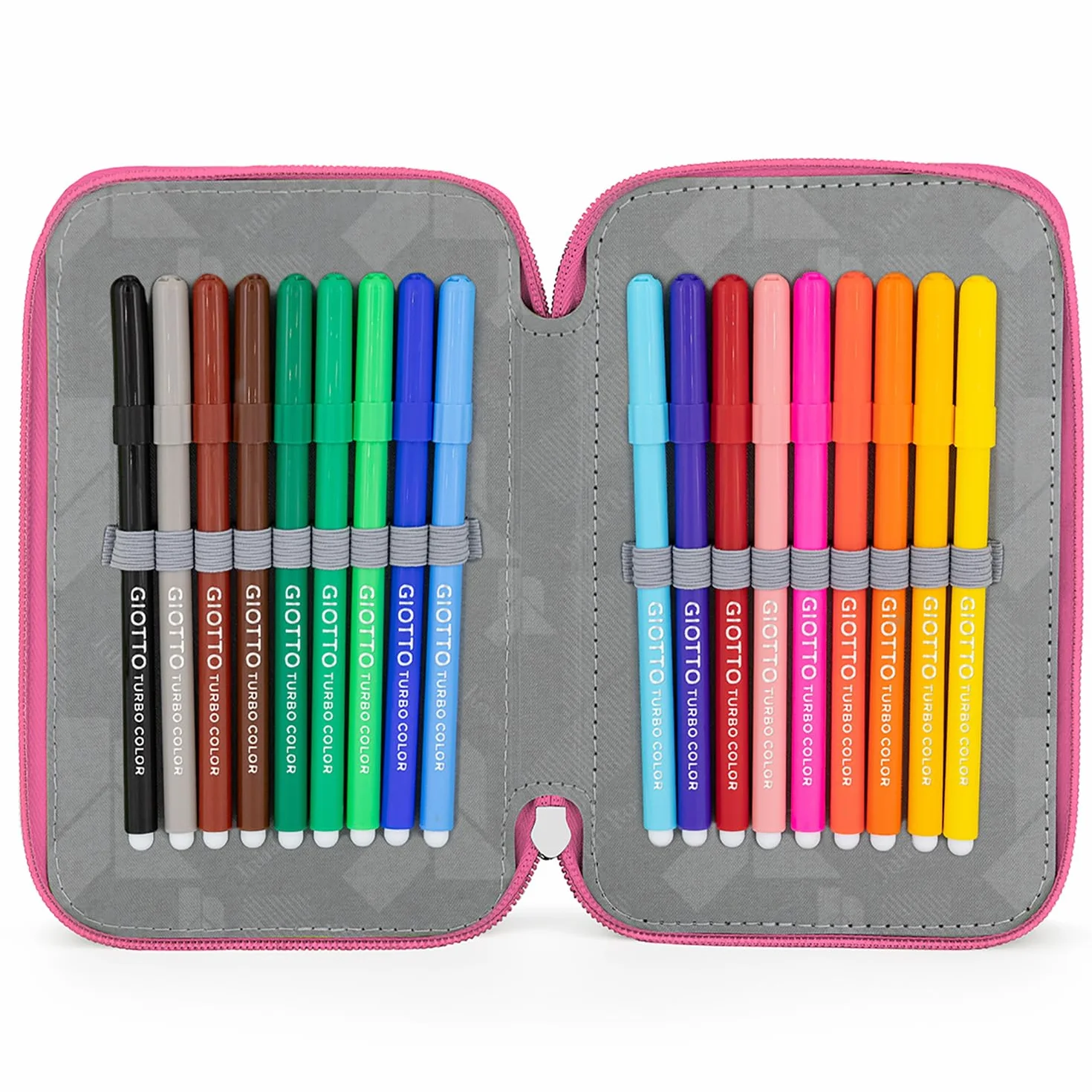Plumier Triple 45 Piezas – Estuche Escolar Completo con Bolígrafos Gel Borrables, Lápices 4.0 mm, Rotuladores, Tijeras, Pegamento – Ideal Primaria y Regalo niña – Sirena Brillante – Julian Ross