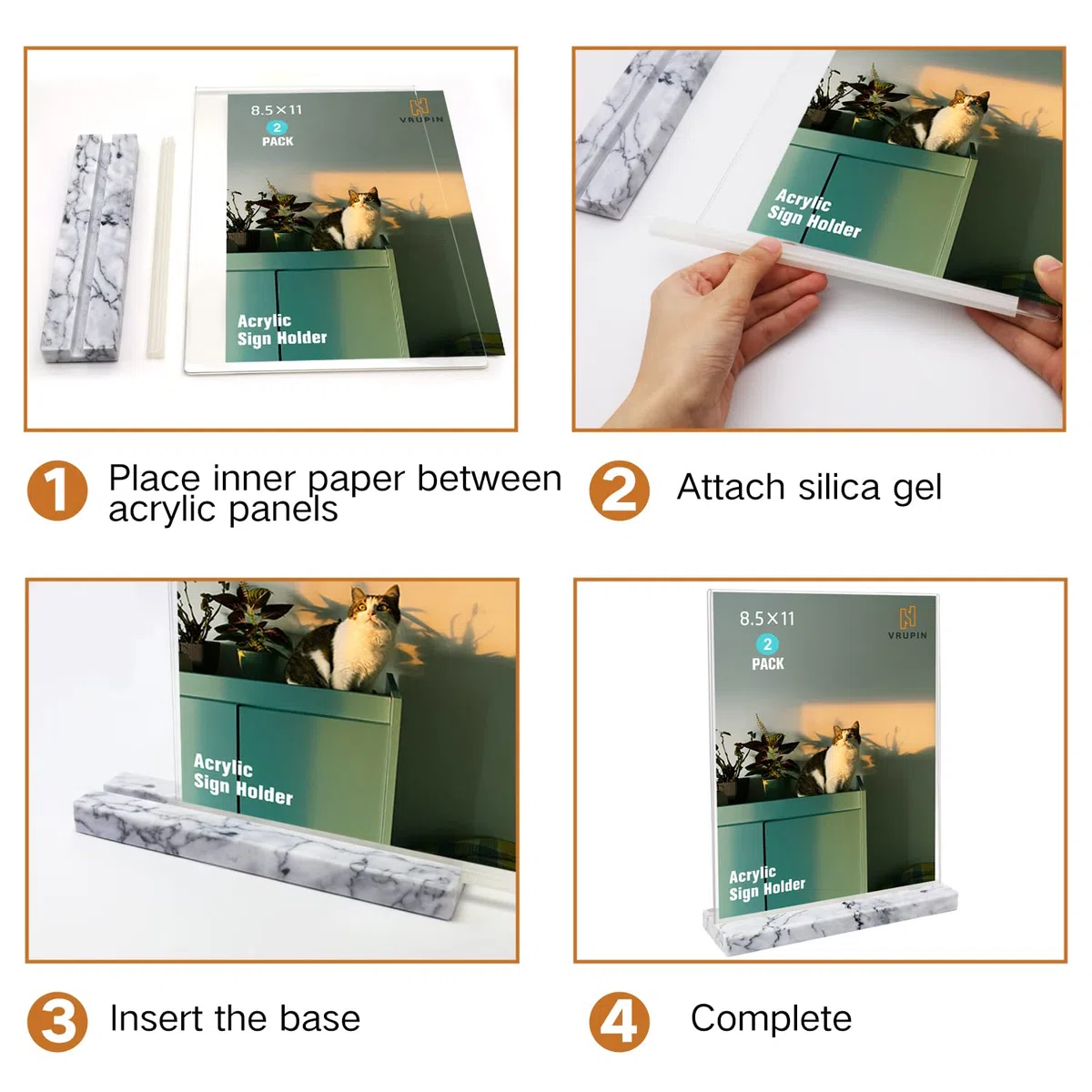 Vrupin Business or Store Sign Holders