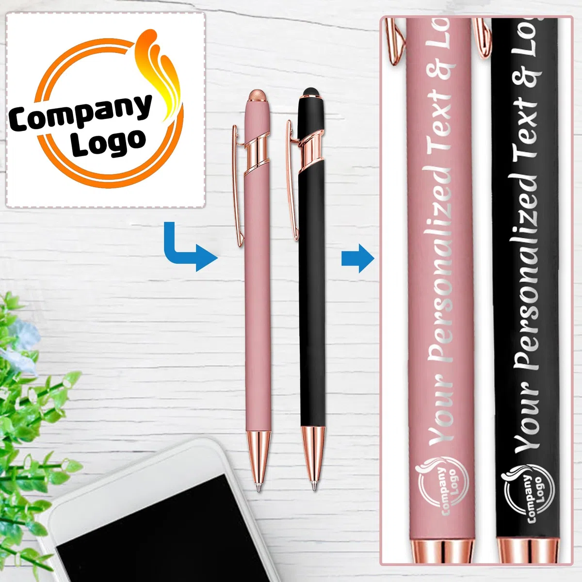 Boligrafos Personalizados 20 Bolis Personalizadas con Nombre Personalizado Regalo Grabado para Testigo Boda Comunion Profesores Empresa Ebogado, Verde