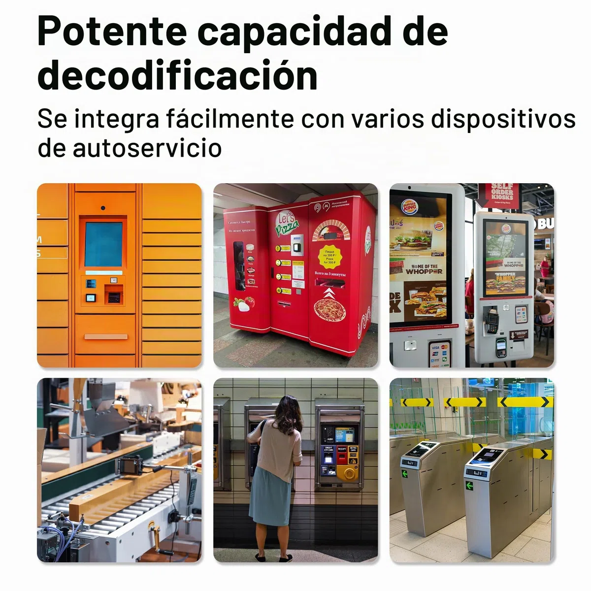 Tera 2D QR Embedded escáner de código de barras Módulo de escaneo fijo Escaneo automático 1D Mini lector de códigos de barras 3100