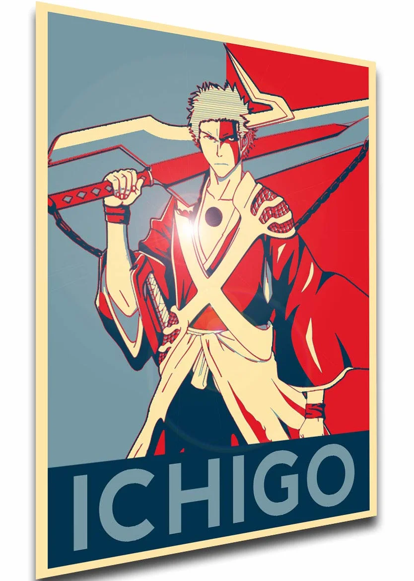 Poster - LL0407 - Propaganda - Bleach - Ichigo Kurosaki Variant 05