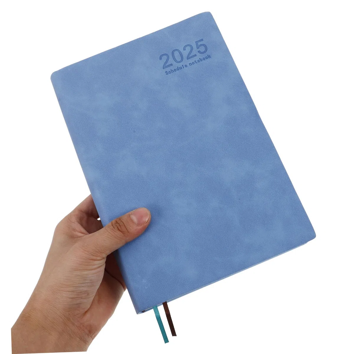 Agenda Diaria 3 Piezas Pu Papel para Gestión Estudio | Cuaderno Planificador 2025 con Calendario Anual, Agenda Fechada de Enero a Diciembre, Decoracion Colegio