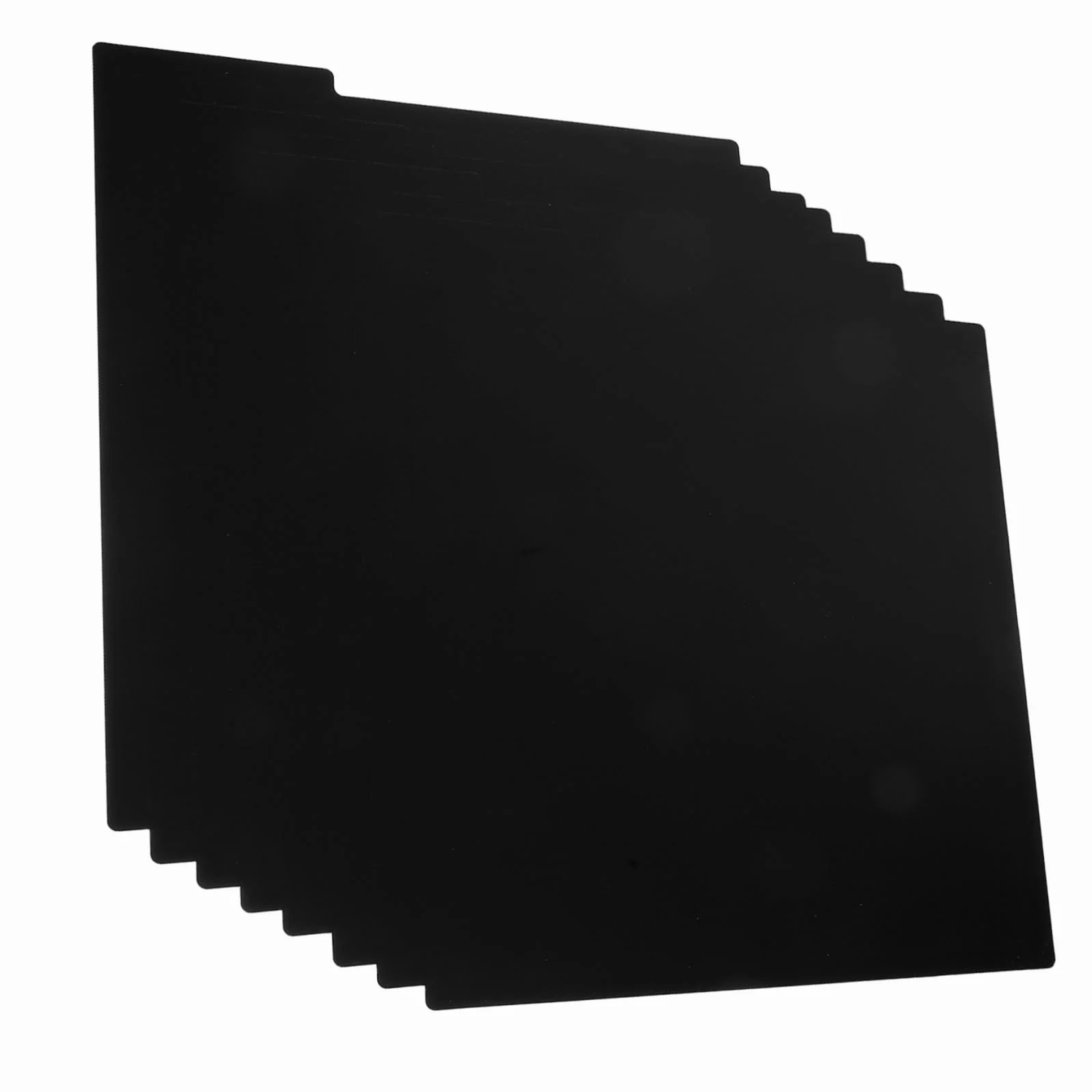 Divisores De Vinilo Reutilizables 8 Piezas Separadores Plástico Negro Resistente Al Agua Superficie Escribible