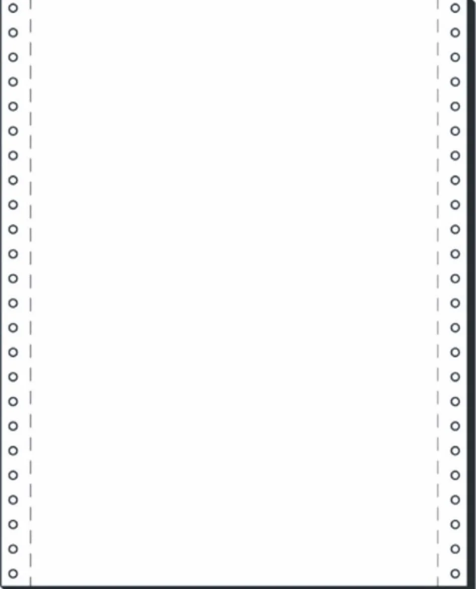 91100 Papel continuo de una capa, 12" x 240 mm (A4 vertical), 60 g, 2000 hojas LP, papel para impresora