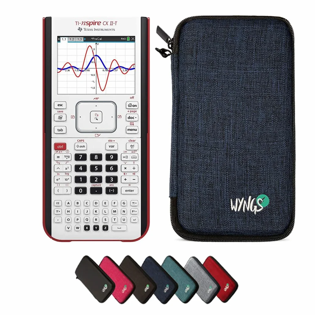 CALCUSO Paquete Básico Azul con Calculadora TI Nspire CX II-T