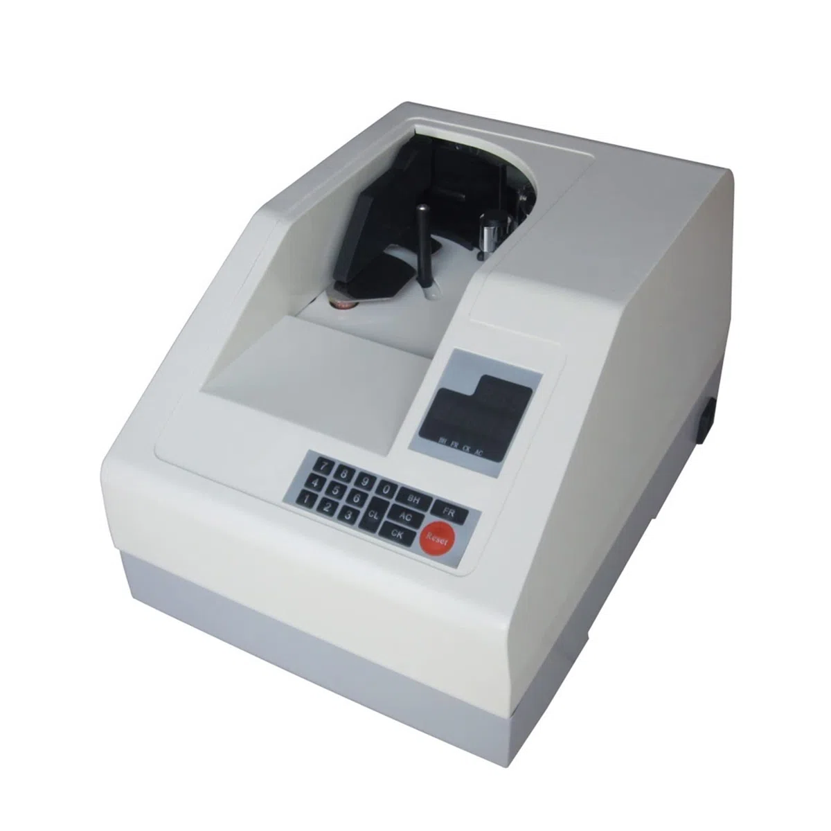 Caja registradora para pequeñas empresas, El mostrador de dinero agrupa múltiples monedas de moneda de conteo de dinero con Lcd Mostrar contador de billetes de dinero de la factura del vacío para supe