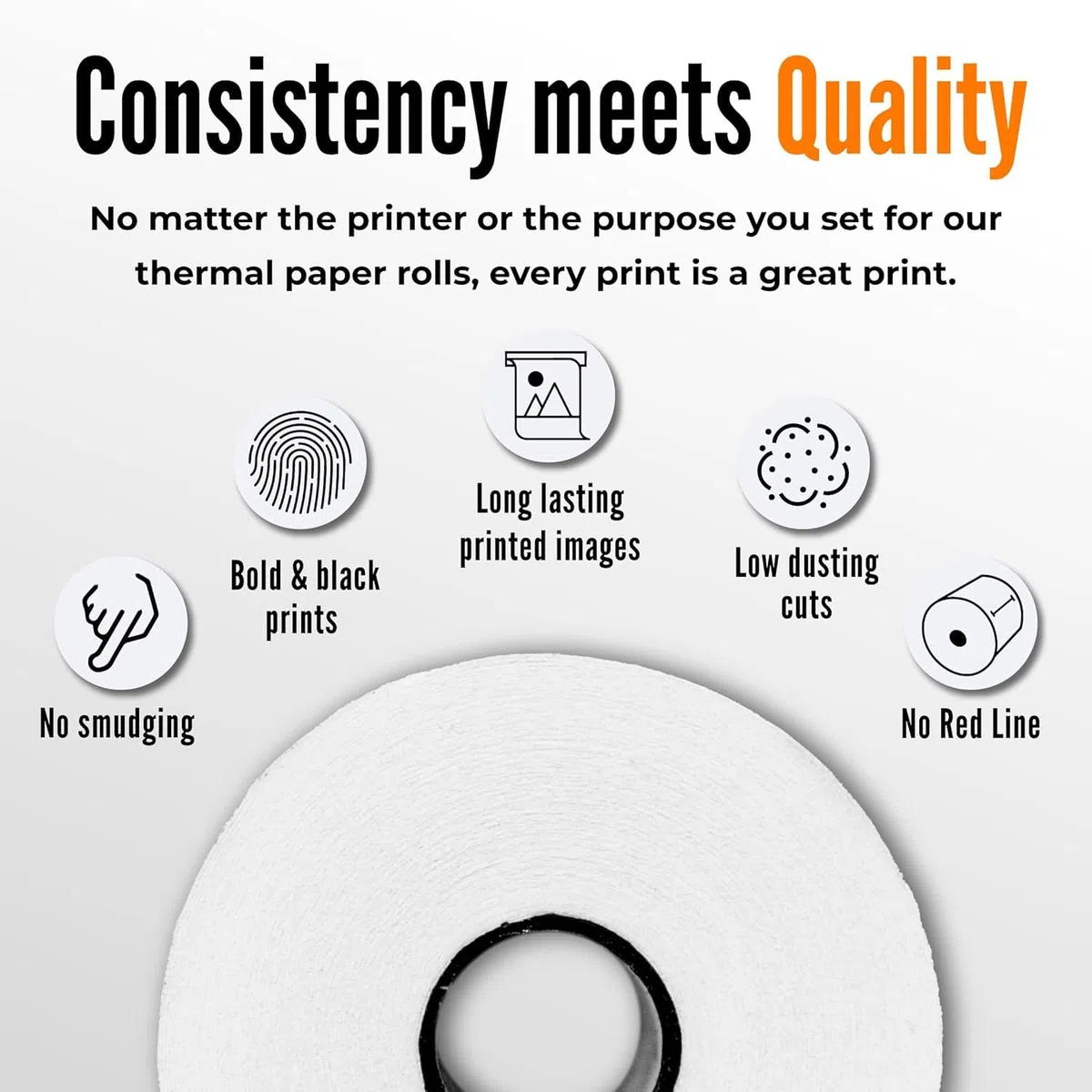 Universal One Rollo de papel eficiente, 3 1/8" x 230' (35763)
