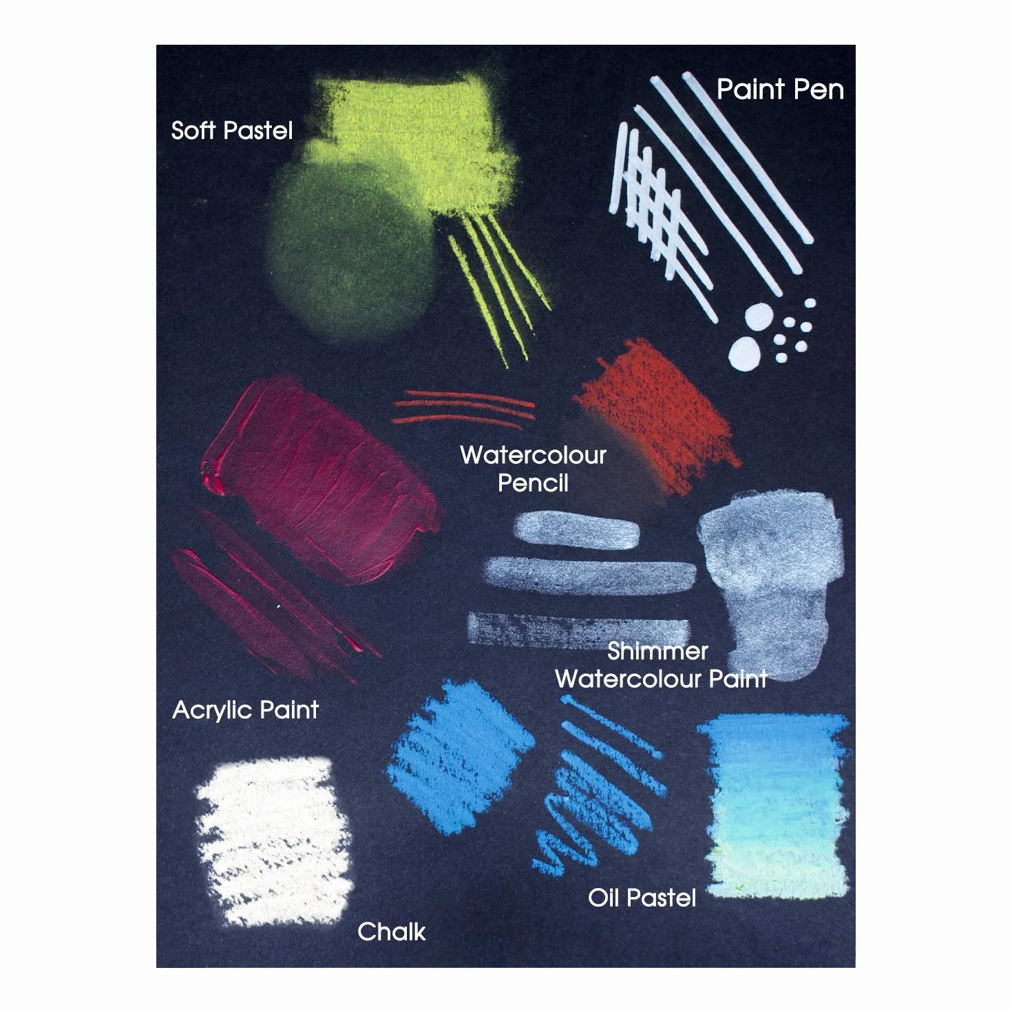 Artway Enviro A2 Cartulina Negra - 50 Hojas de 270gsm Cartulina/Papel Negro Reciclado