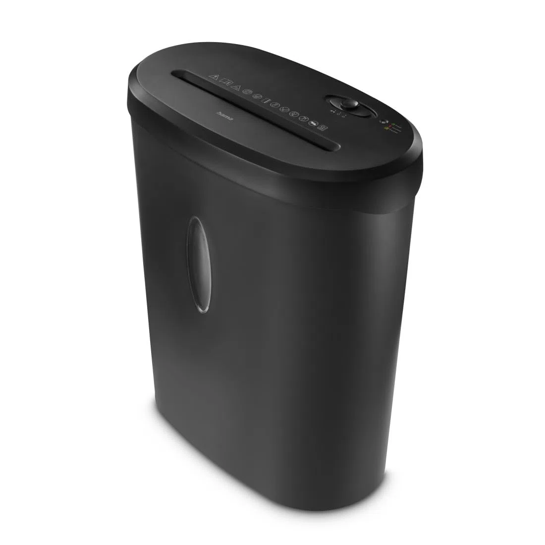 Hama | Destructora de Papel Corte Transversal 12 Hojas DIN A4 P4, Negro | Trituradora de Documentos Profesional GDPR, tritura Tarjetas, E-3, P-4, T-4, antiatasco automático, 21 L