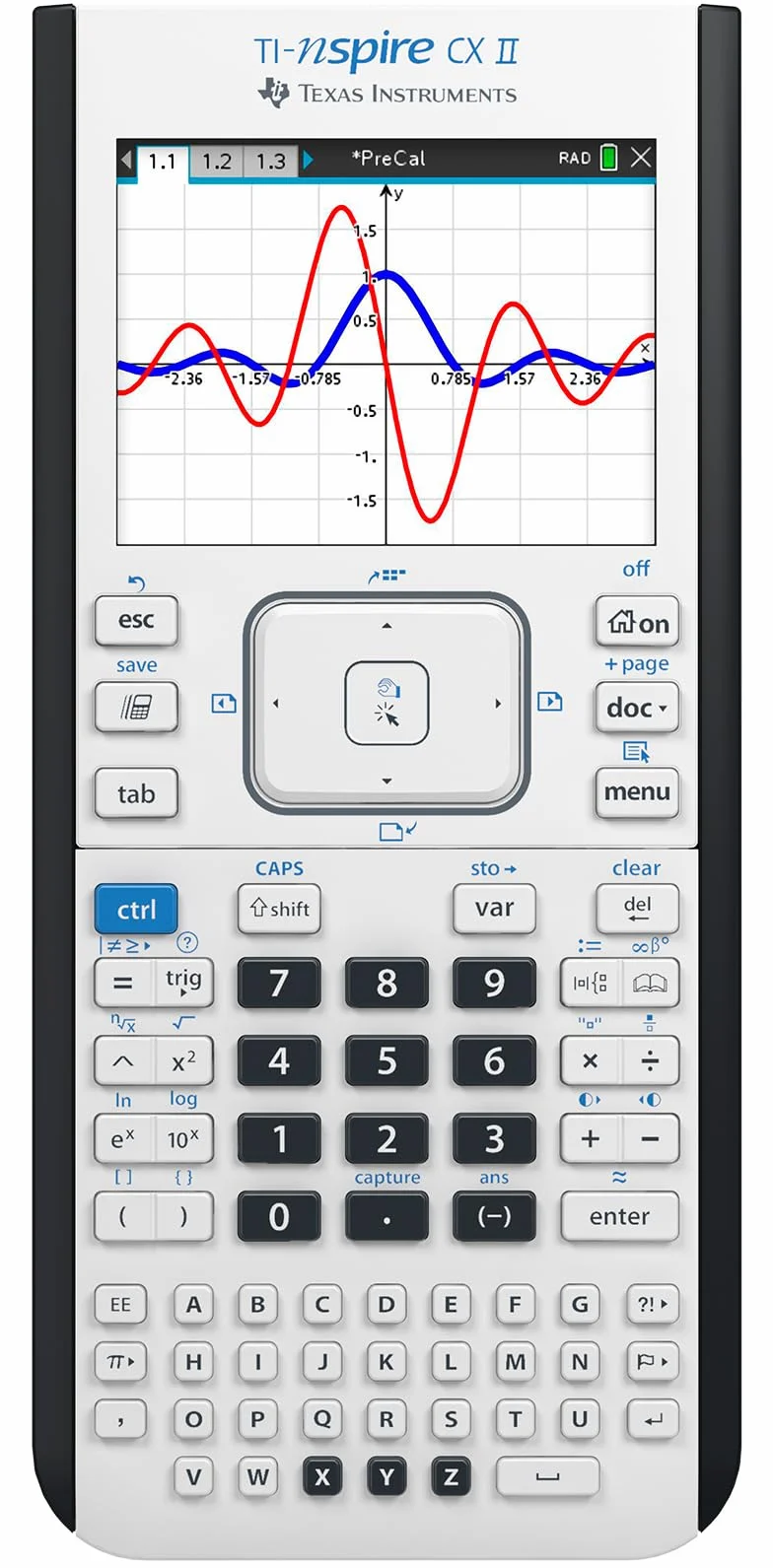 Texas Instruments - TI-Nspire CX II - Calculadora gráfica a color, con software, para estudiantes, (PC/Mac)