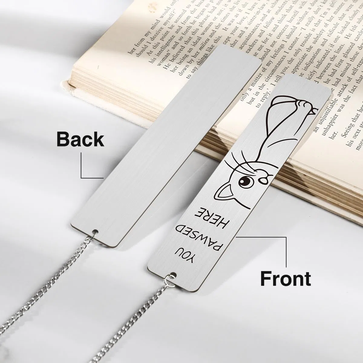 Bonitos regalos para gatos, divertido marcapáginas de metal para leer mujeres, accesorios de libros para niñas amantes de los gatos, regalo de jubilación para mujeres, amantes de los libros,