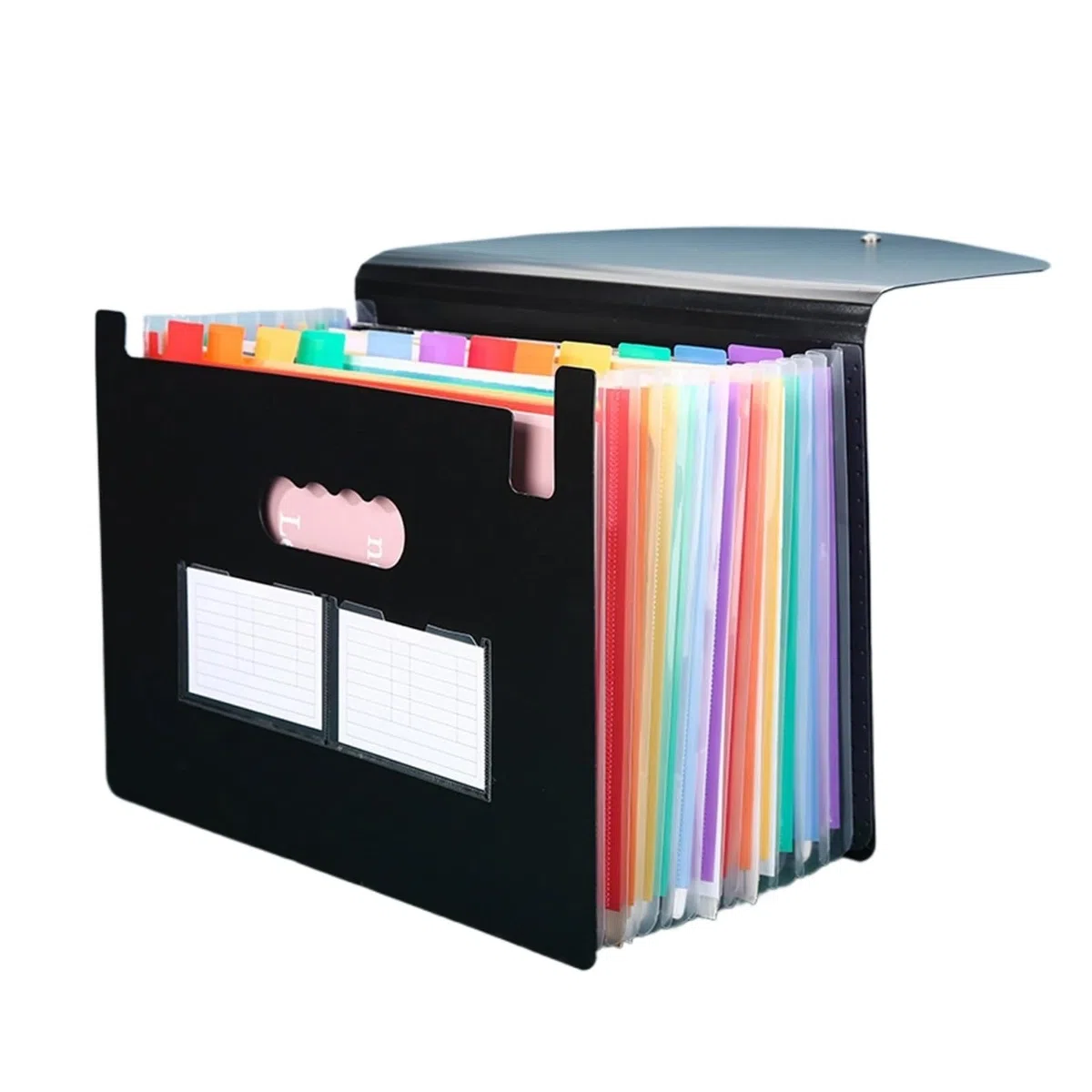 Carpeta de acordeón con 13/24 Bolsillos, Organizador expandible for Documentos, facturas, Recibos y Documentos.(24 Pockets)