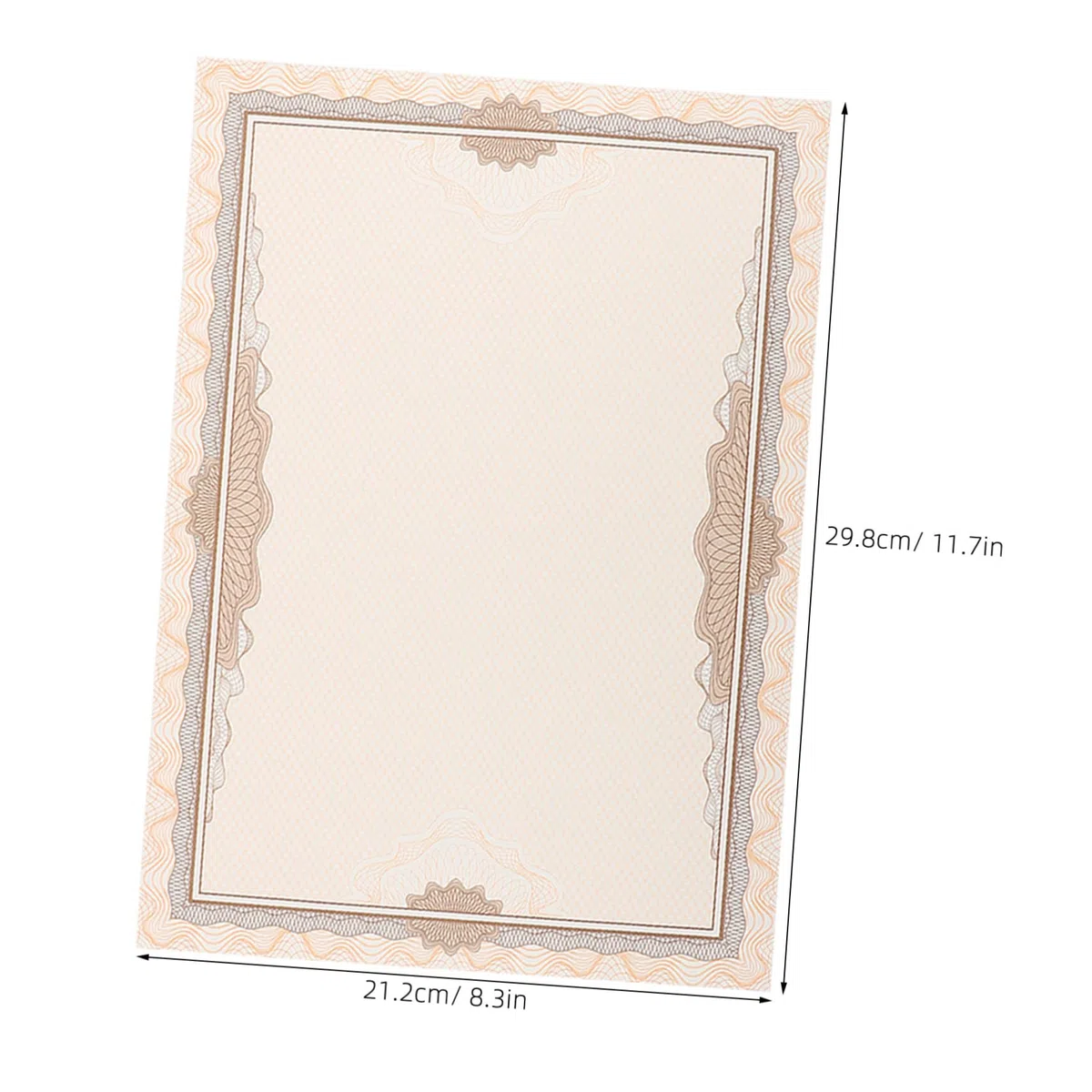 SEWACC Papel Delicado Práctico y Conveniente para Almacenamiento 100 Hojas de Papel para Diplomas de Graduación en white Adecuado para Decoración y Uso en Tienda