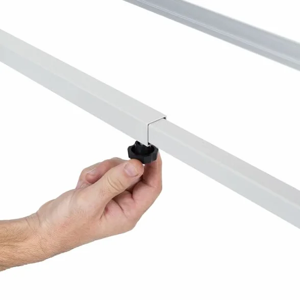 Rocada, Soporte Móvil Giratorio, Soporte para Pizarra de Doble Cara, Ideal para Pizarra Doble Cara desde 120 cm a 200 cm de longitud, Incluye Bandeja y Ruedas,M-T-ST-2101E
