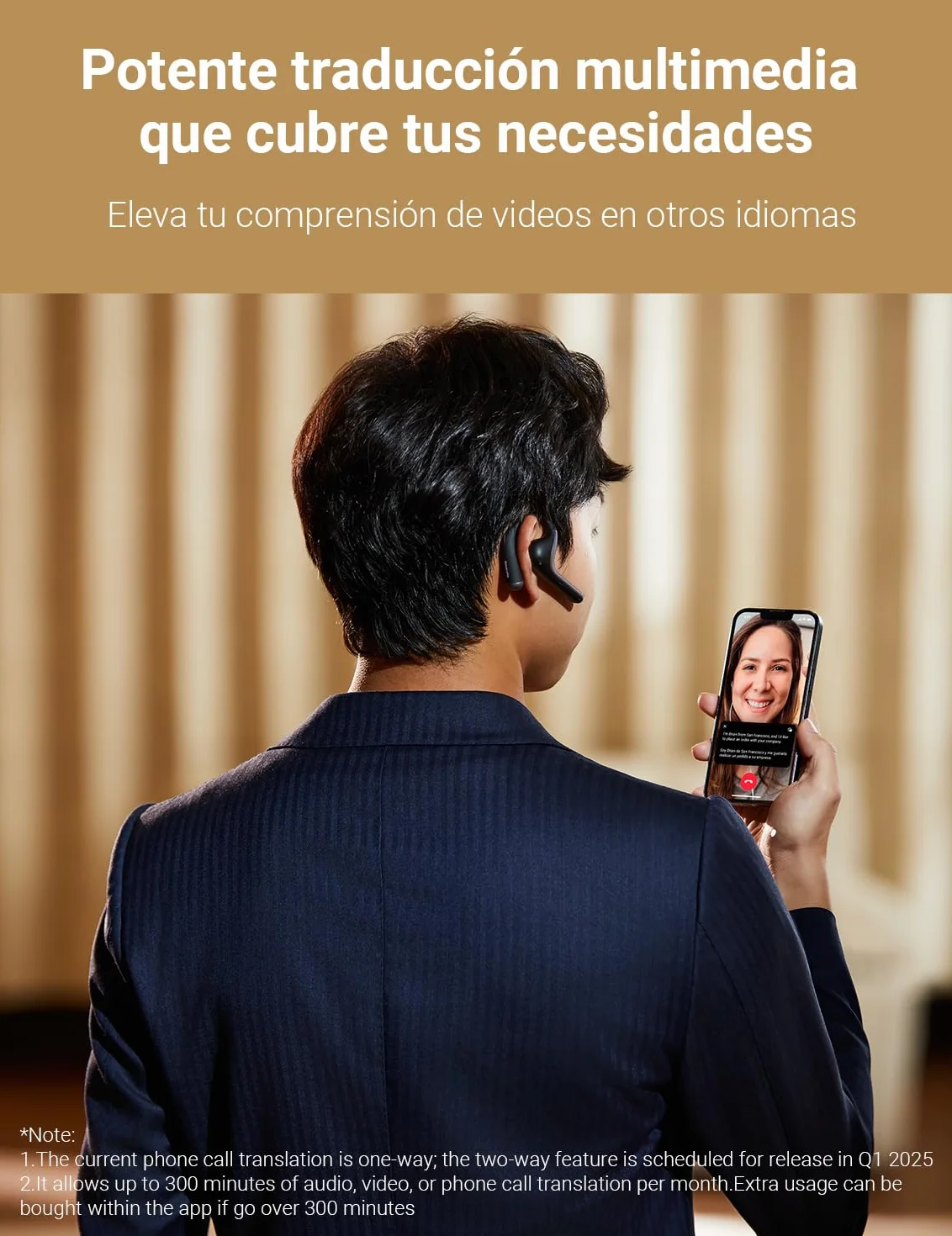 Timekettle W4 Pro Al Auriculares Intérpretes, Traducción Simultánea Bidireccional, Dispositivo Traductor que Soporta 40 Idiomas, auriculares traductor en tiempo real para Vídeos y Llamadas Telefónicas