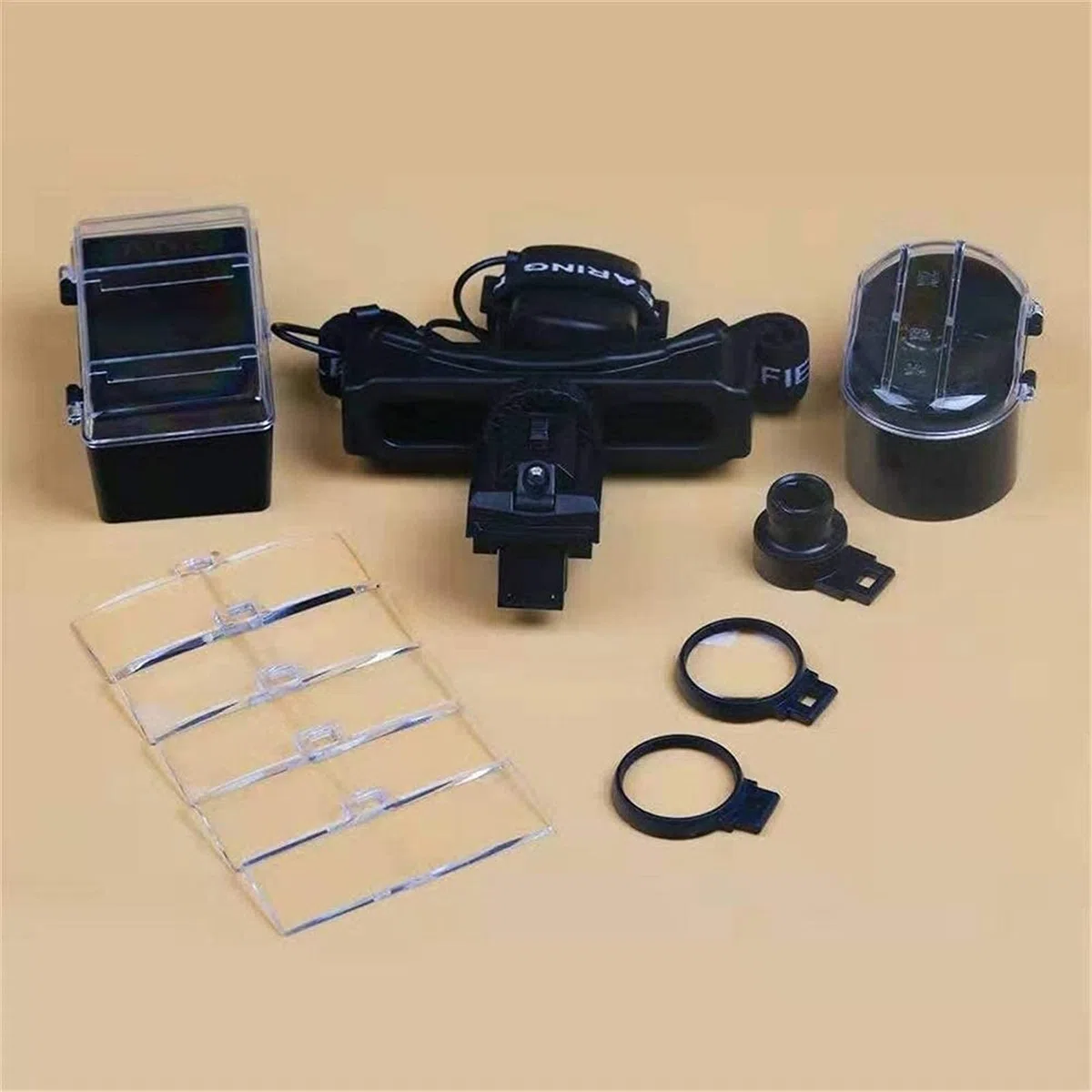 Lupa De Diadema, Gafas De Aumento con Luz para La Cabeza, Lupa De Diadema con Luz, Lupa para La Cabeza con 8 Lentes, Gafas Múltiples, Reparación De Relojes Electrónicos para Lectura.