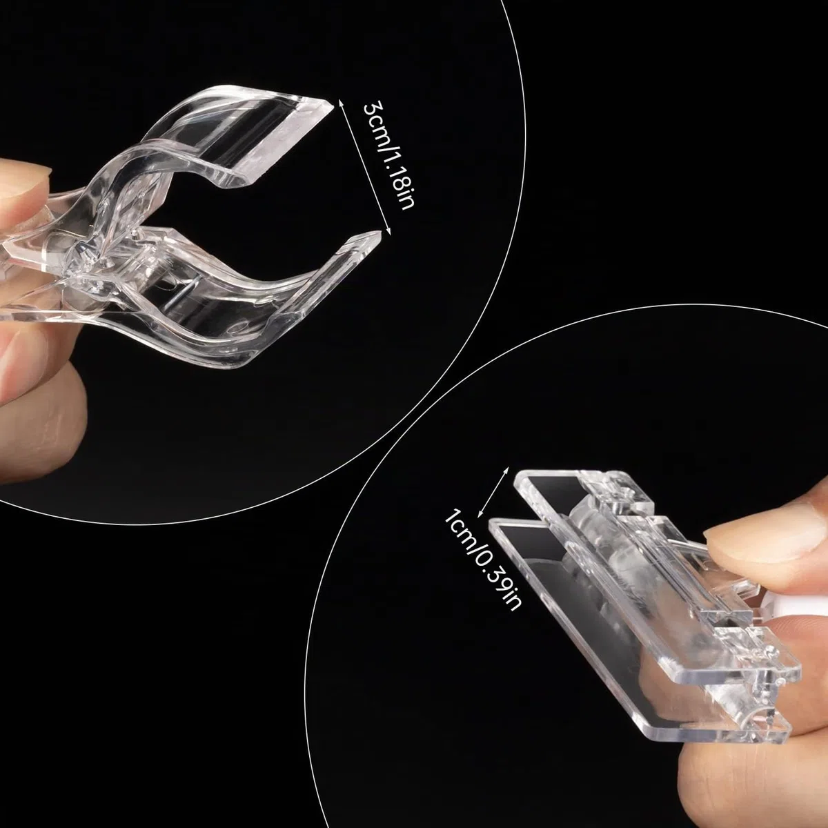Clips Giratorios de Plástico de Etiqueta 30 Piezas, Pinza para Exhibición Soporte para Tienda Supermercado