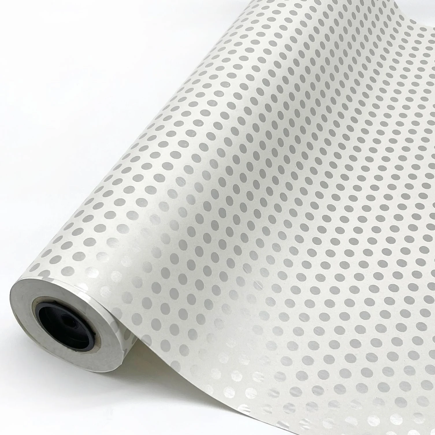 Papel de regalo en bobina 70 cm 100M Lunar plata