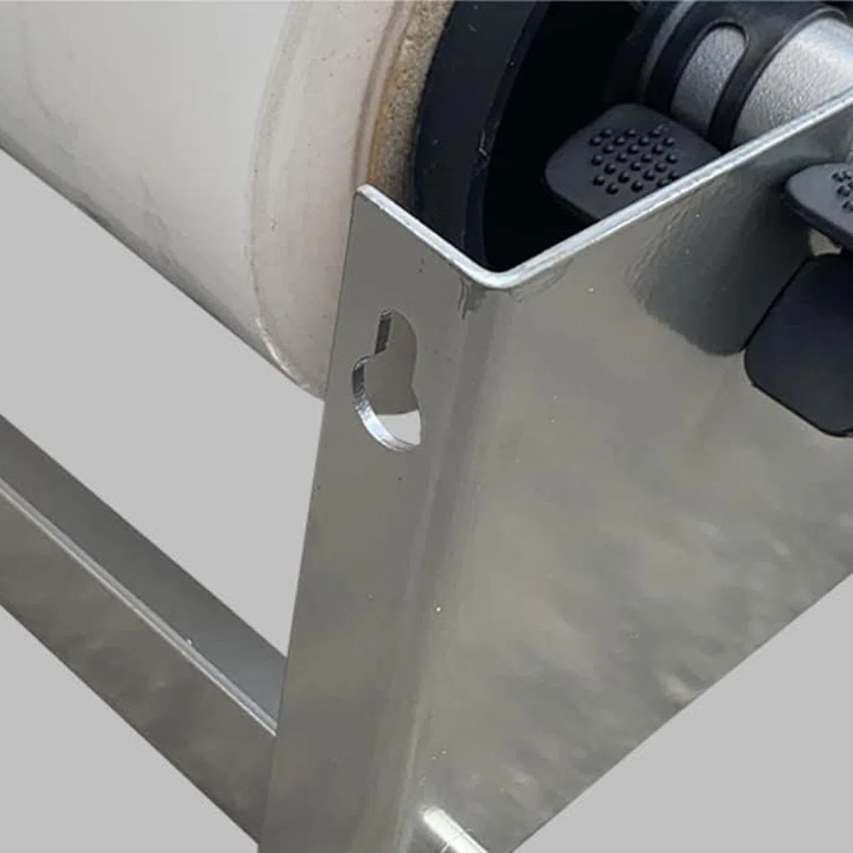 Dispensador de Film Estirable, Máquina de Embalaje, Mesa, Soporte para Film Retráctil, Envolvedora de Palets, Herramienta, Función Metálica para, Plata
