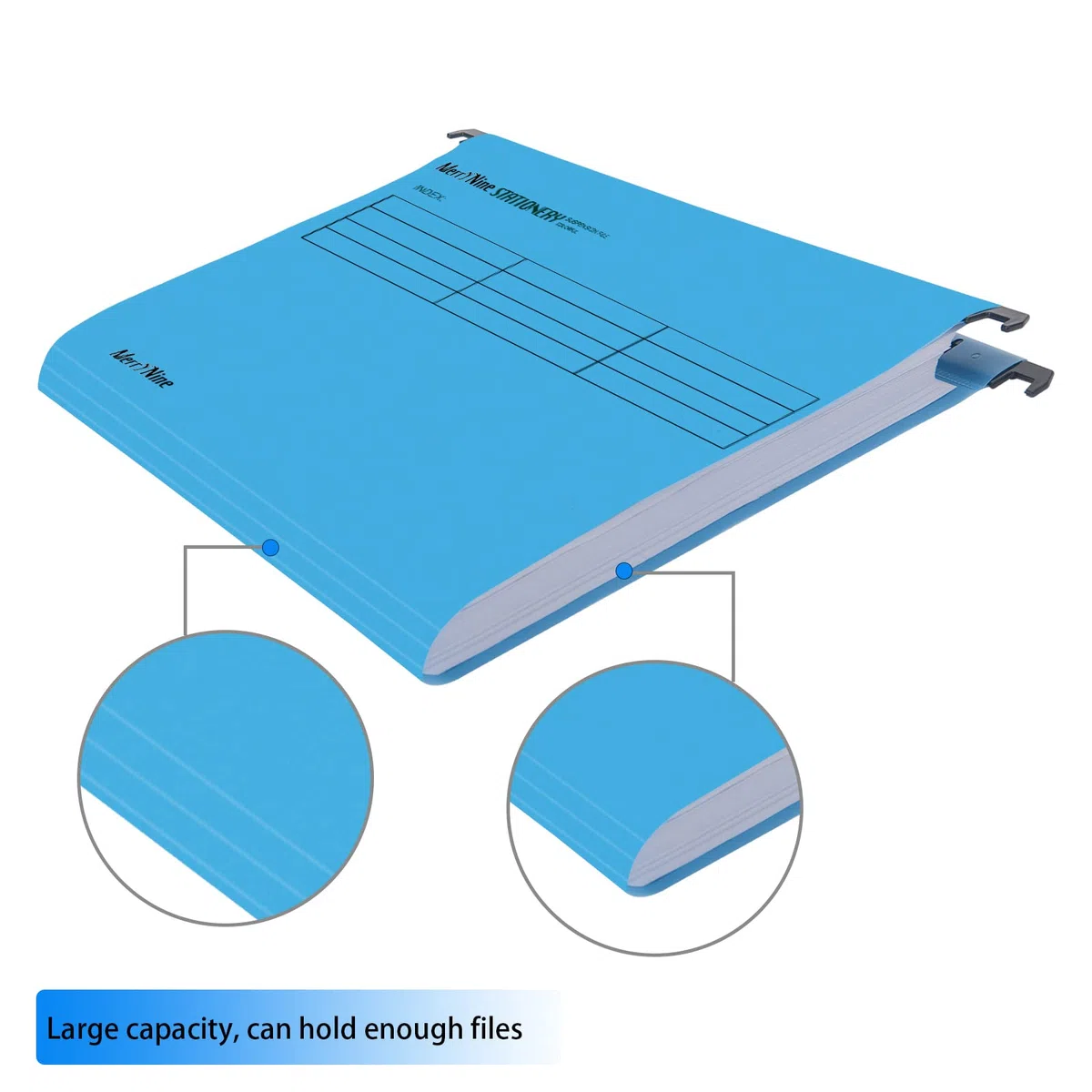 MerryNine - Archivadores colgantes A4, 30 unidades, de polipropileno, con pestañas e insertos de tarjetas para la escuela, hogar, trabajo, oficina (30, colores mezclados)