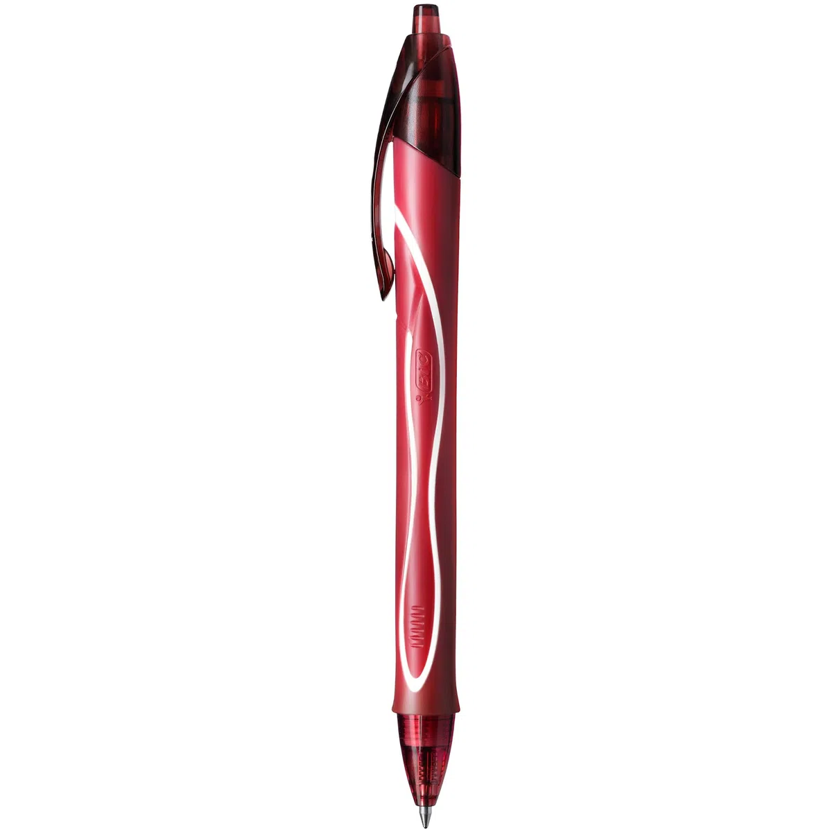 BIC Gel-ocity Quick Dry Bolígrafos Tinta en Gel Punta Media (0,7 mm) - Rojo, Caja de 12 Unidades - Bolígrafo retráctil con tinta de secado ultrarrápido (Paquete de 3)
