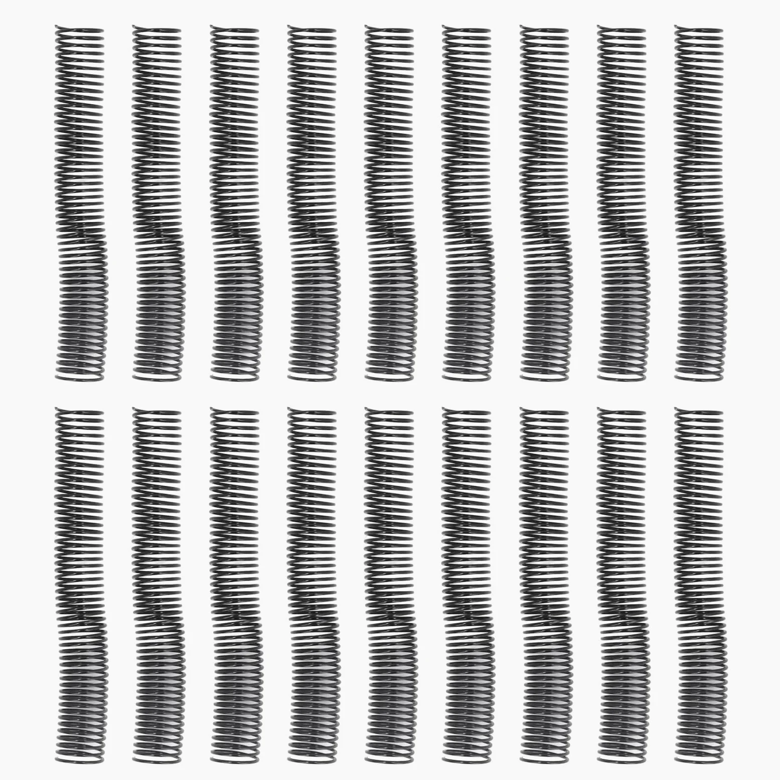 Bobinas de Encuadernación Espiral 38mm para Papel A4, 48 Anillas
